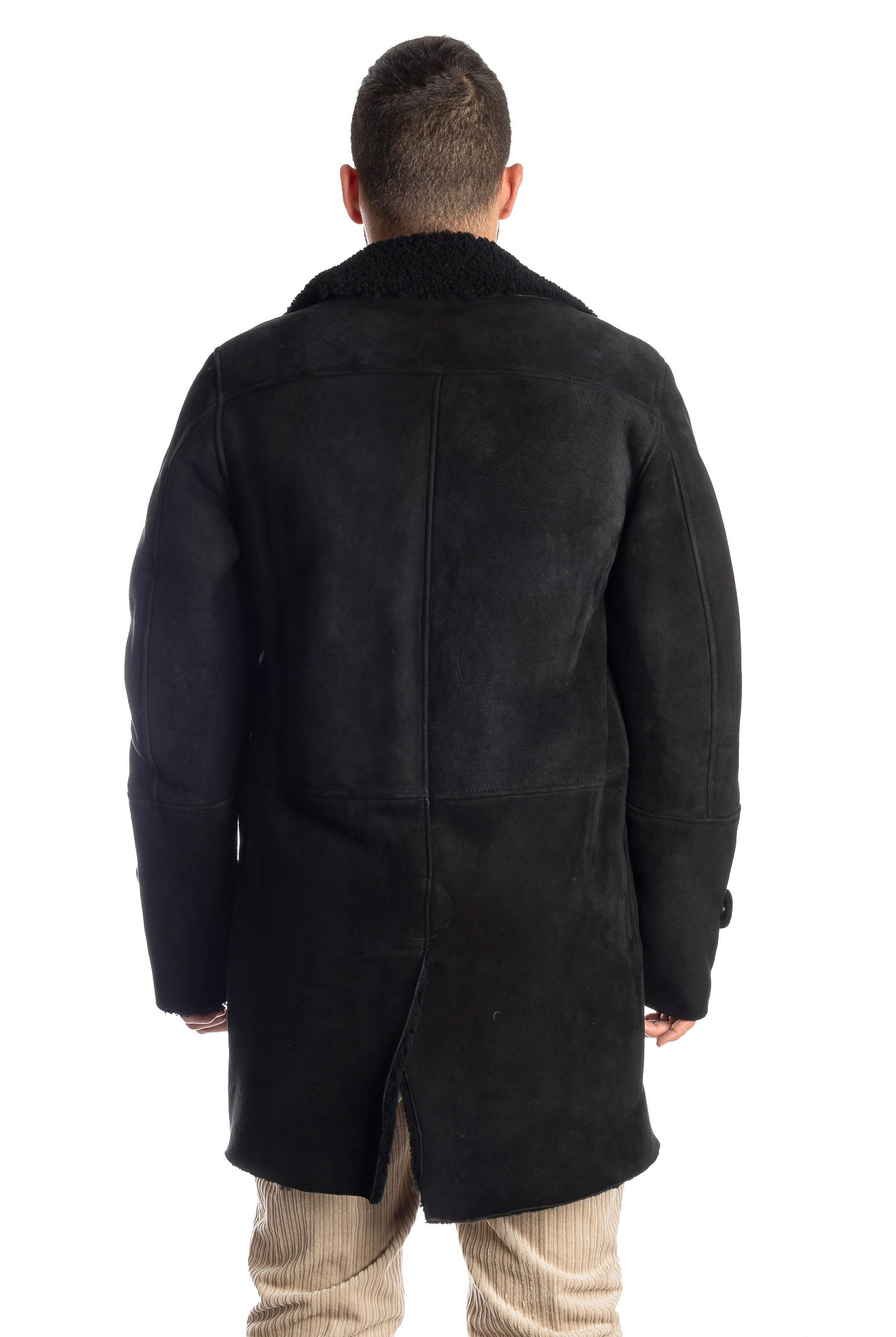 D FOUR Giacca lunga montone R766 MONT SCA-NERO