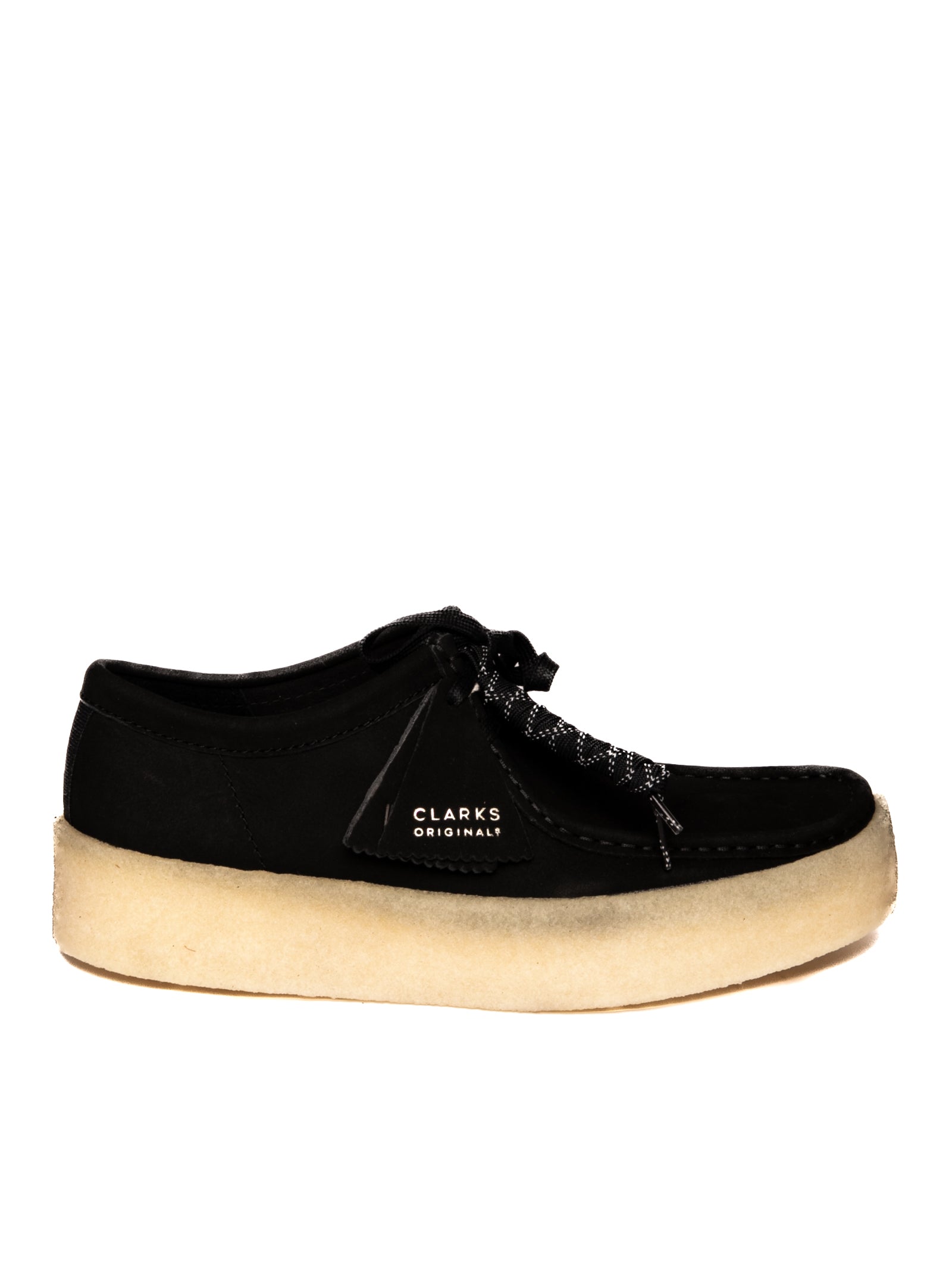 CLARKS ORIGINAL derby wallabee cup nero <BR/> WALLABEE CUP CAM-BLACK