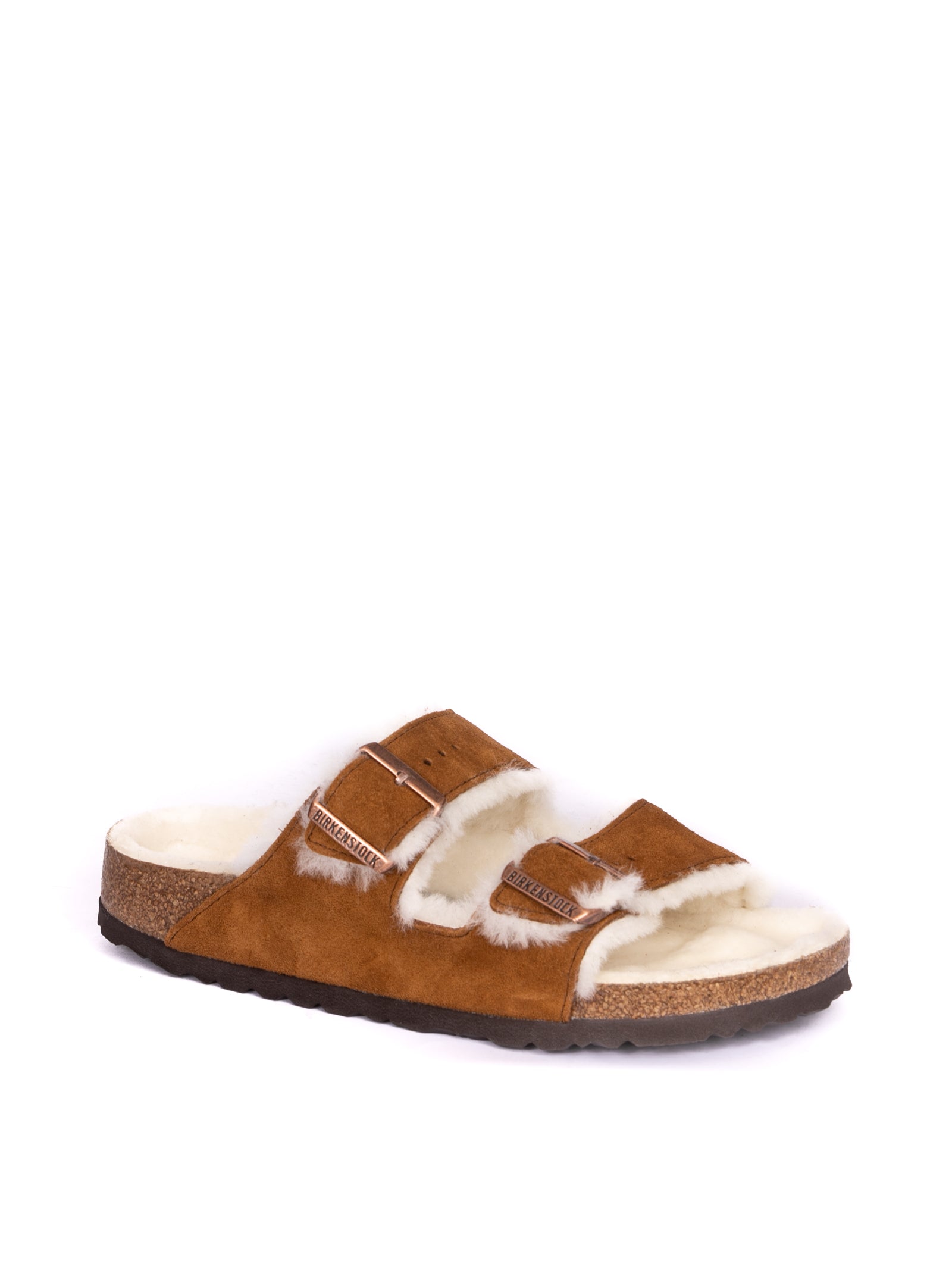 BIRKENSTOCK sandalo arizona shearling mink <BR/><BR/> ARIZONA 1001135-MINK