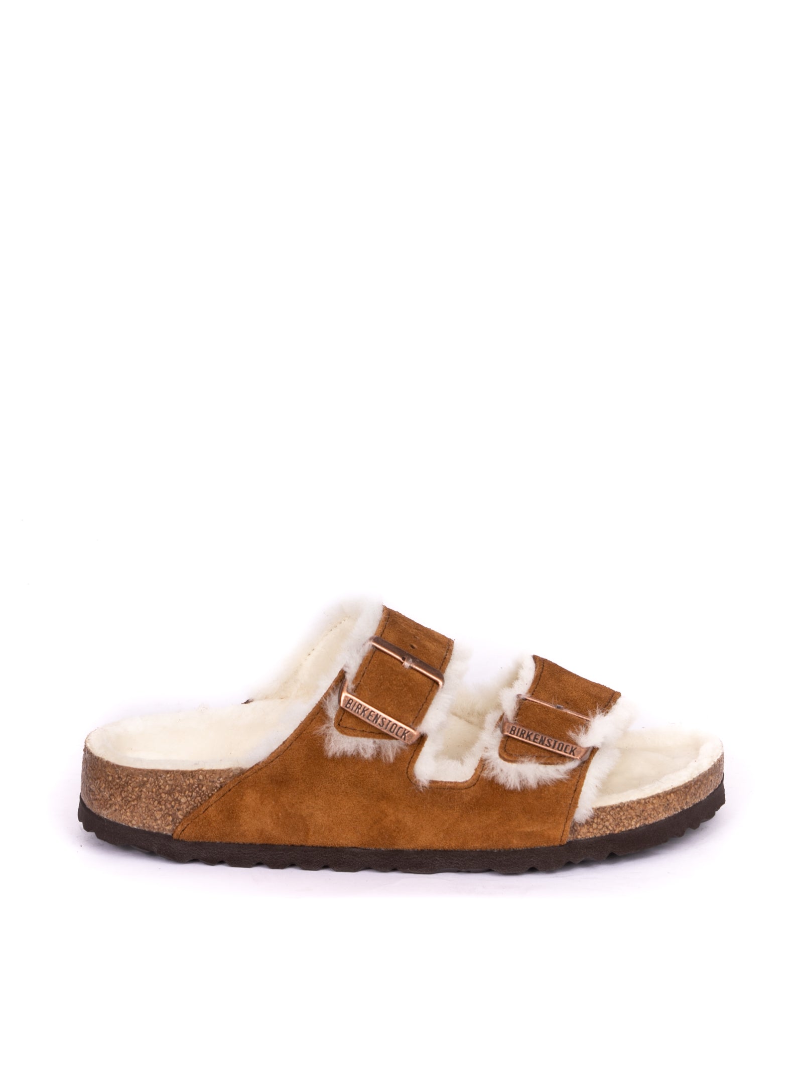 BIRKENSTOCK sandalo arizona shearling mink <BR/><BR/> ARIZONA 1001135-MINK
