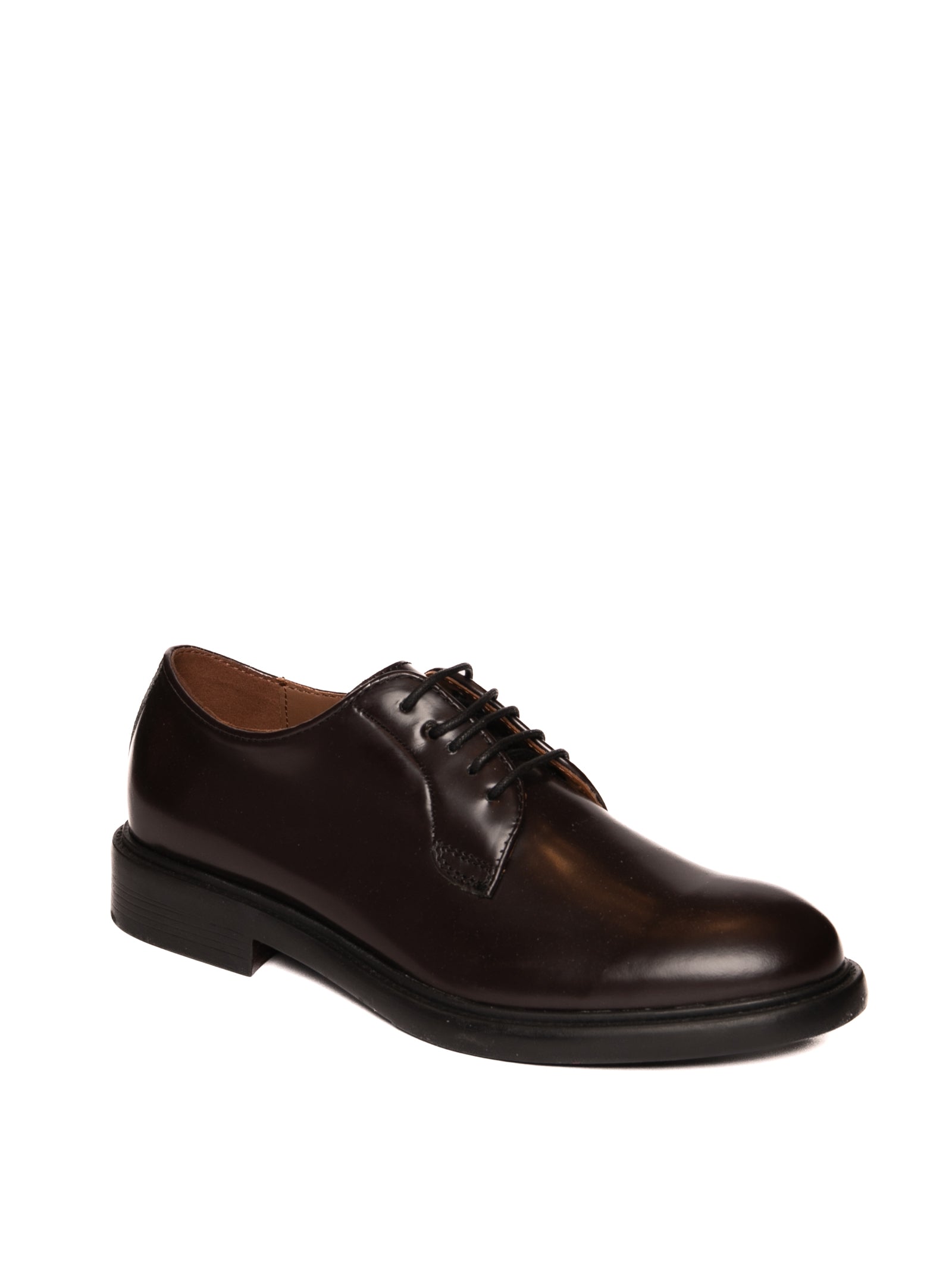 BRAWN'S Derby pelle spazzolata bordò 19103642 SPAZ-BORDO
