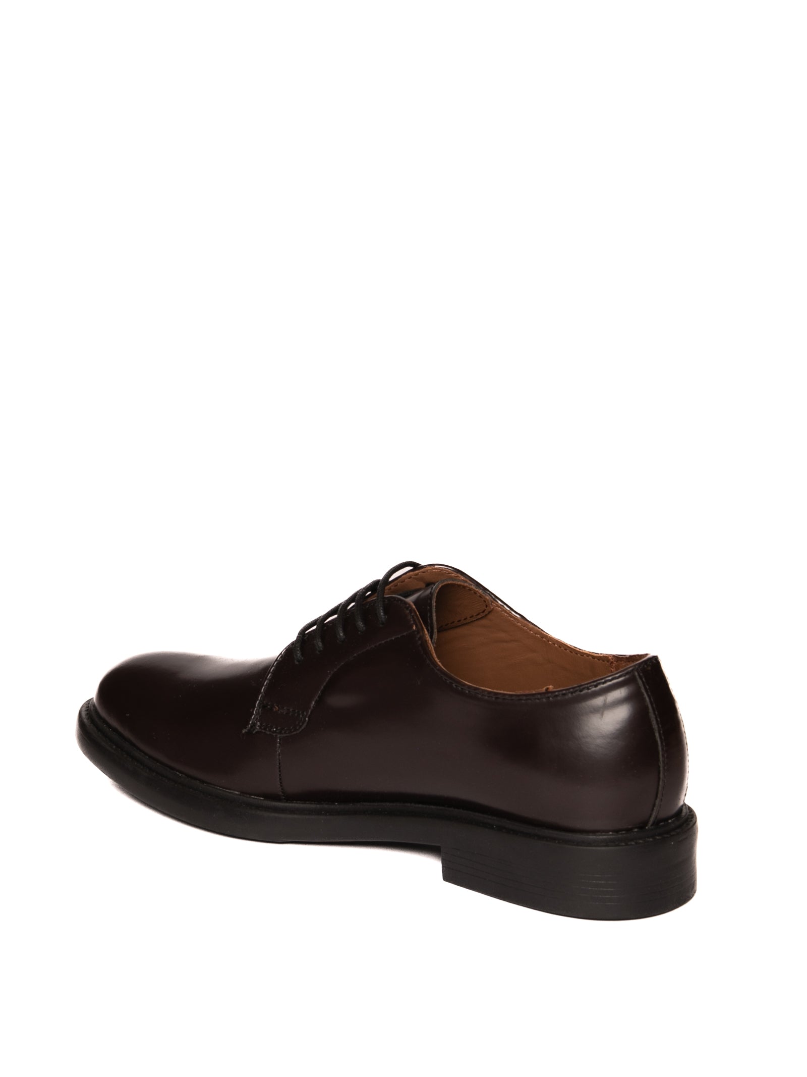BRAWN'S Derby pelle spazzolata bordò 19103642 SPAZ-BORDO