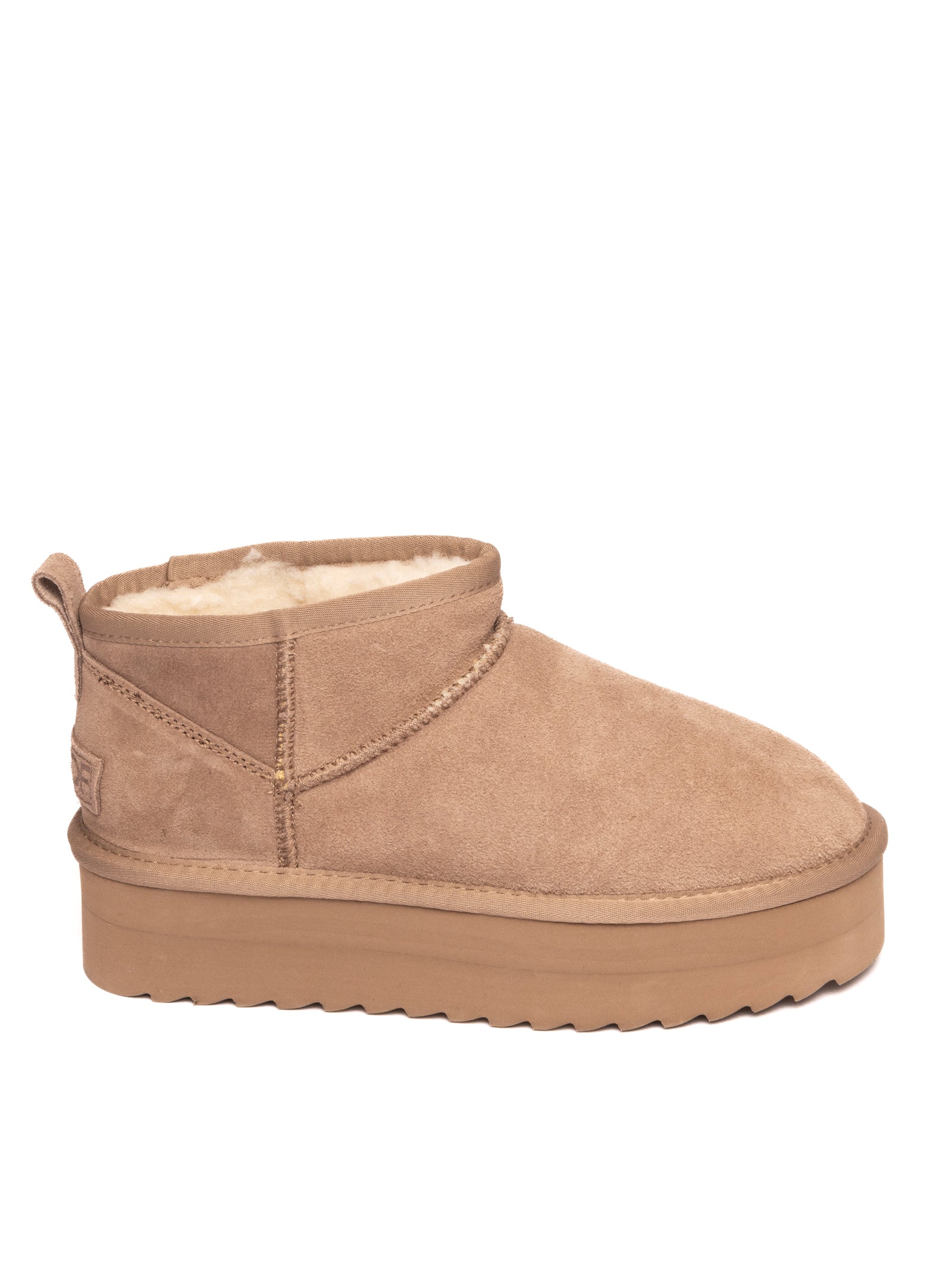 COLORS OF CALIFORNIA Tronchetto suede taupe YWPLA01 PLATFORMWINTER-TAU