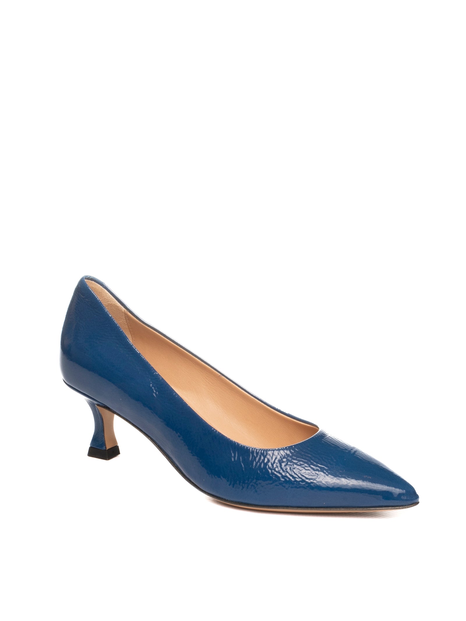 FRANCO RUSSO Décolleté pelle blu 1701S NAPLAK-NAVY