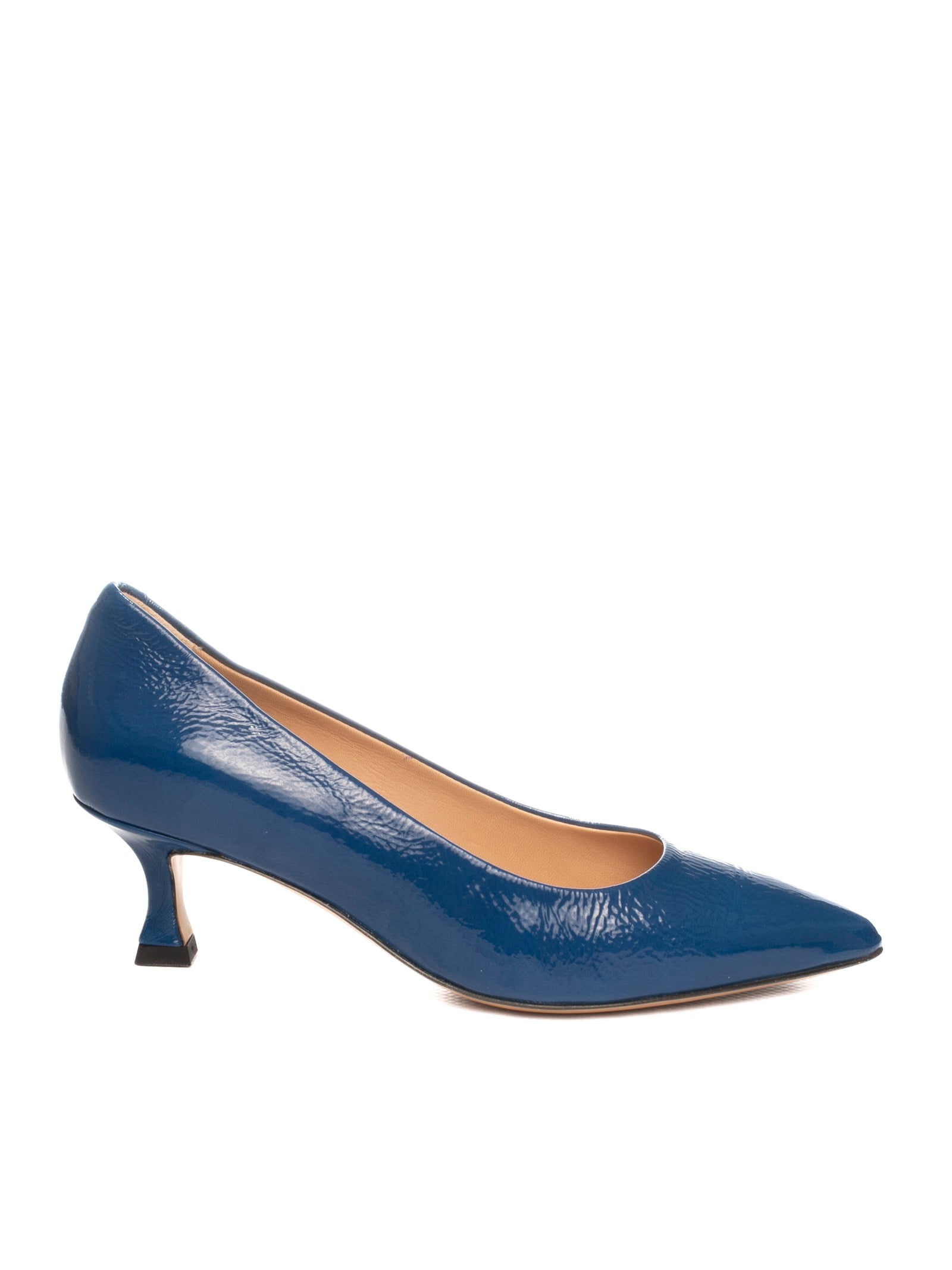 FRANCO RUSSO Décolleté pelle blu 1701S NAPLAK-NAVY