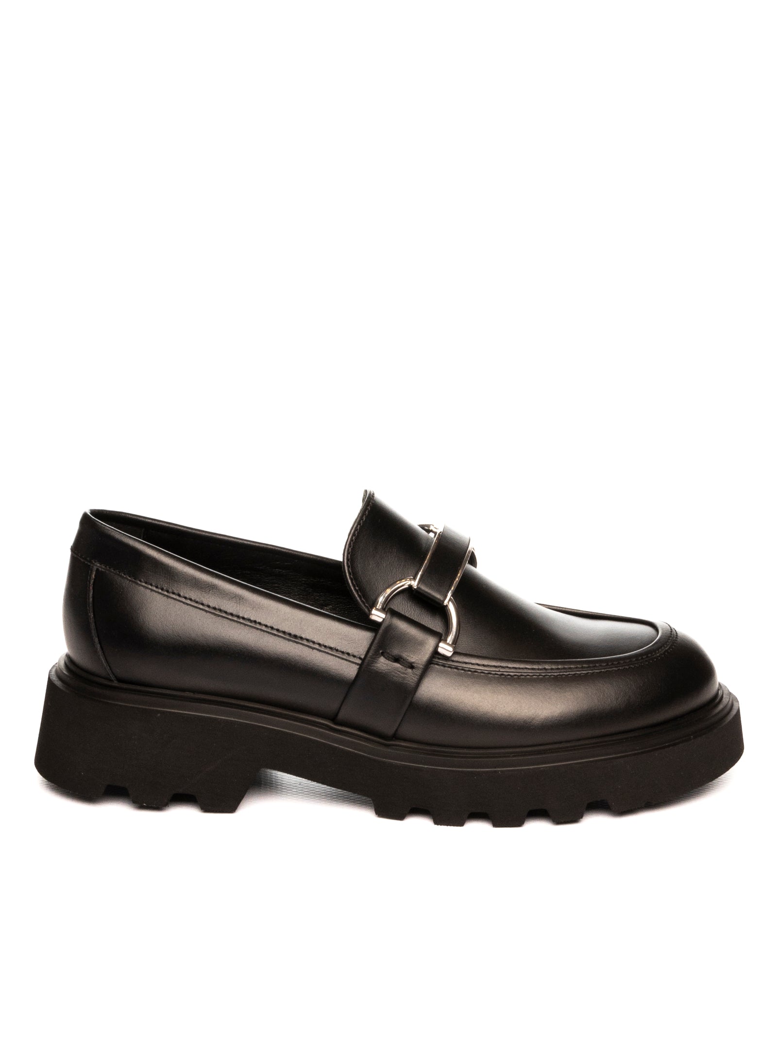 FRAU Mocassino pelle nero 85N4 SETA-NERO