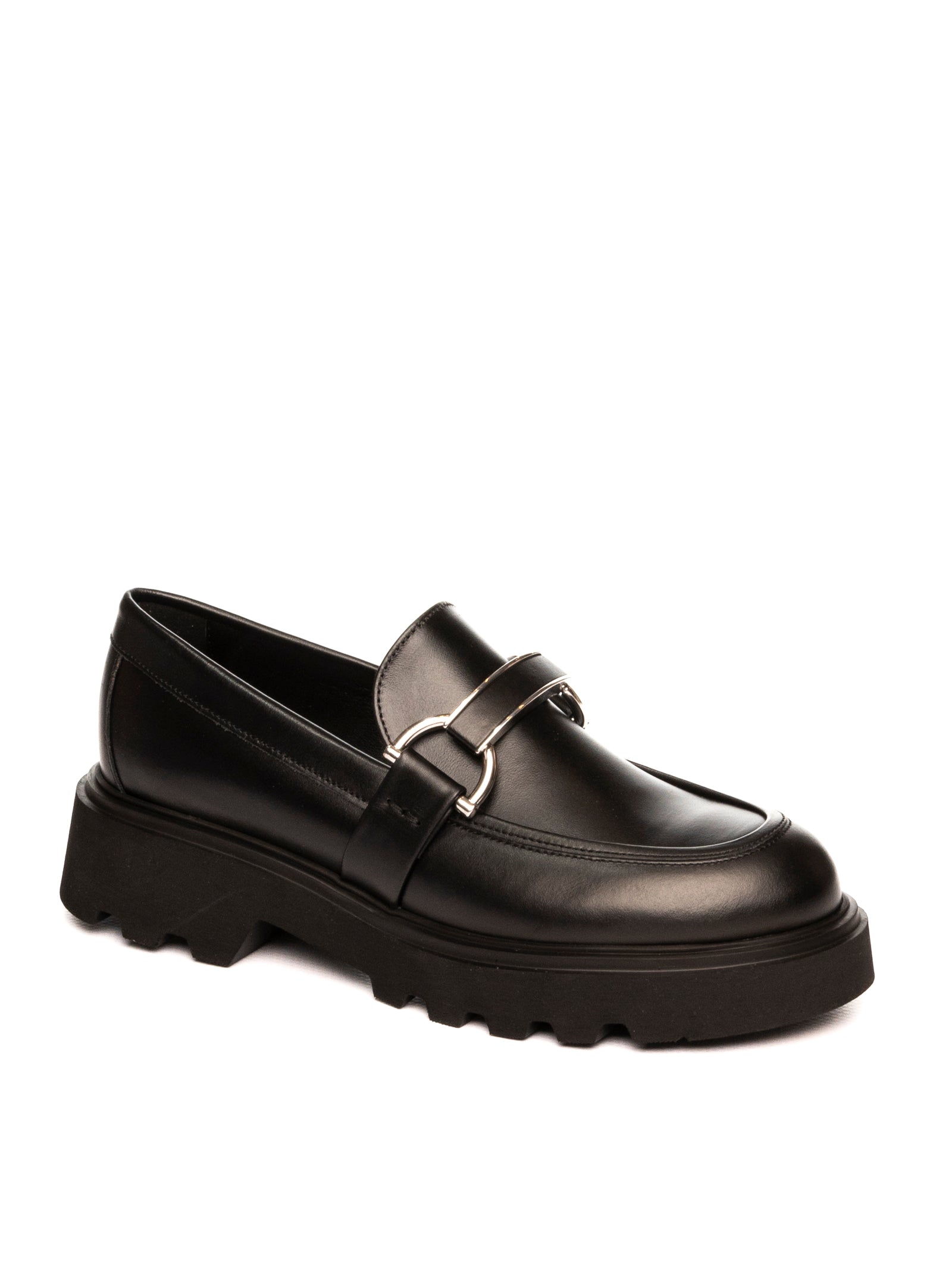FRAU Mocassino pelle nero 85N4 SETA-NERO