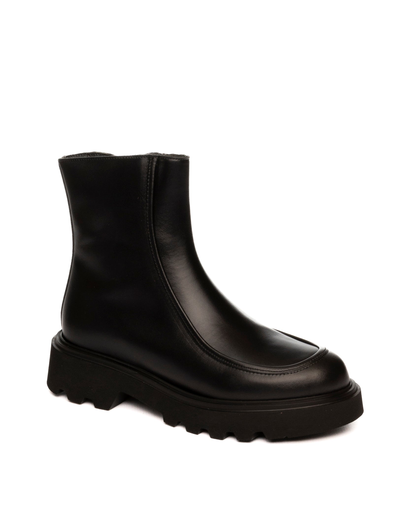 FRAU Stivaletto pelle nero 85N6 SETA-NERO