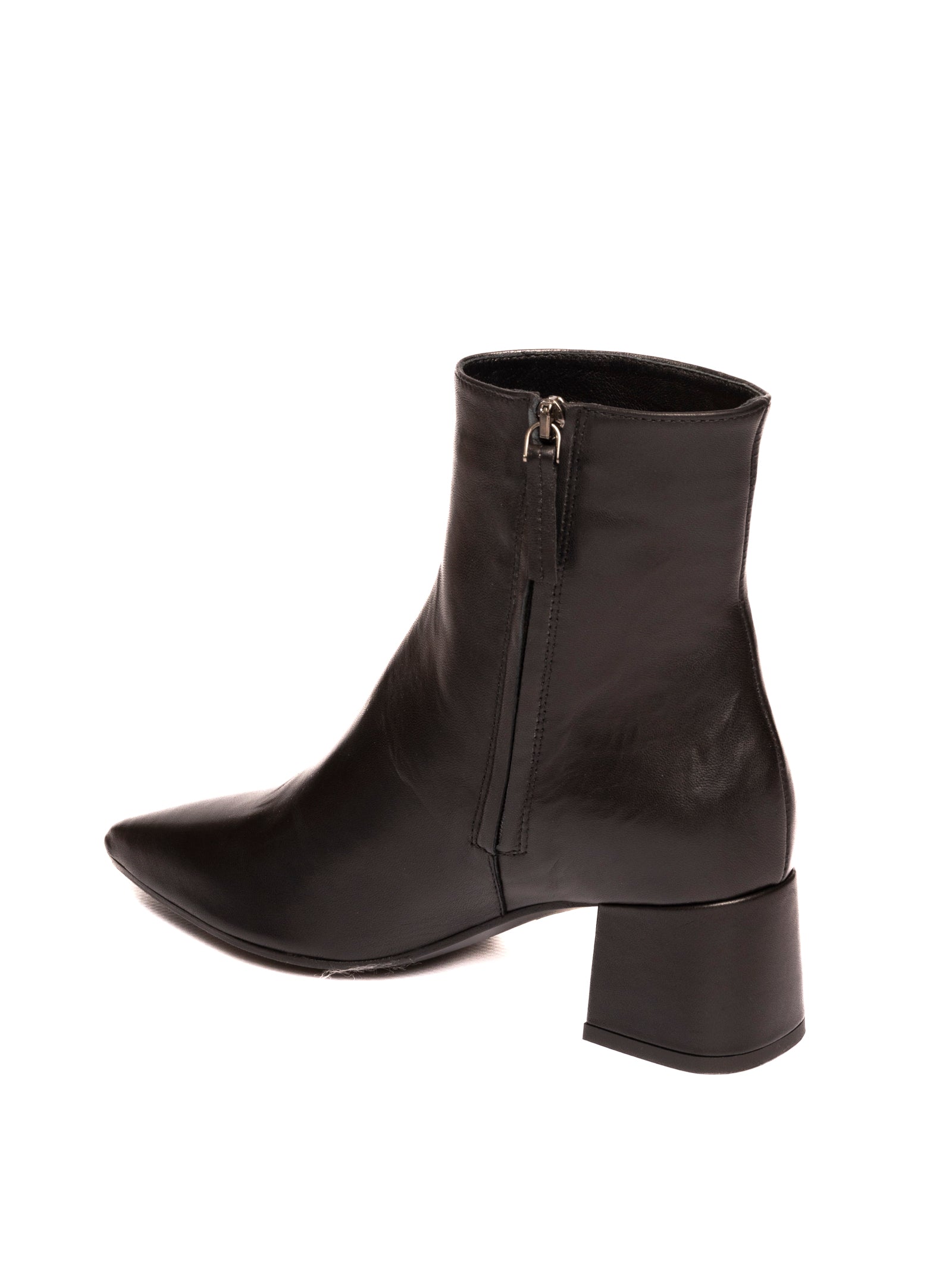 FRANCO RUSSO tronchetto in nappa nero<BR/> 6837 NAPPA-NERO