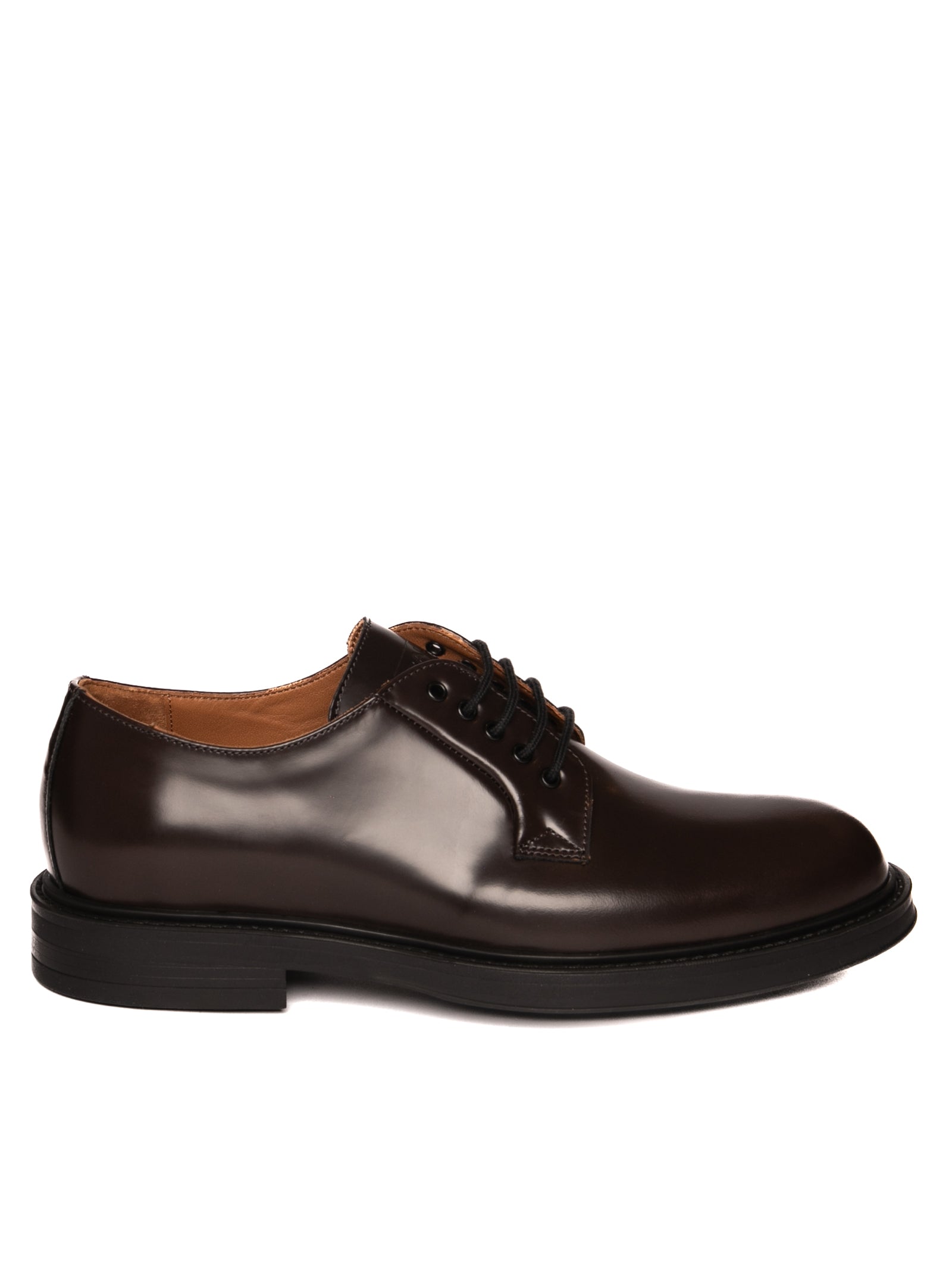 FRAU derby in pelle semilucida bordeaux 73Q1 BRISTOL-MULBERRY