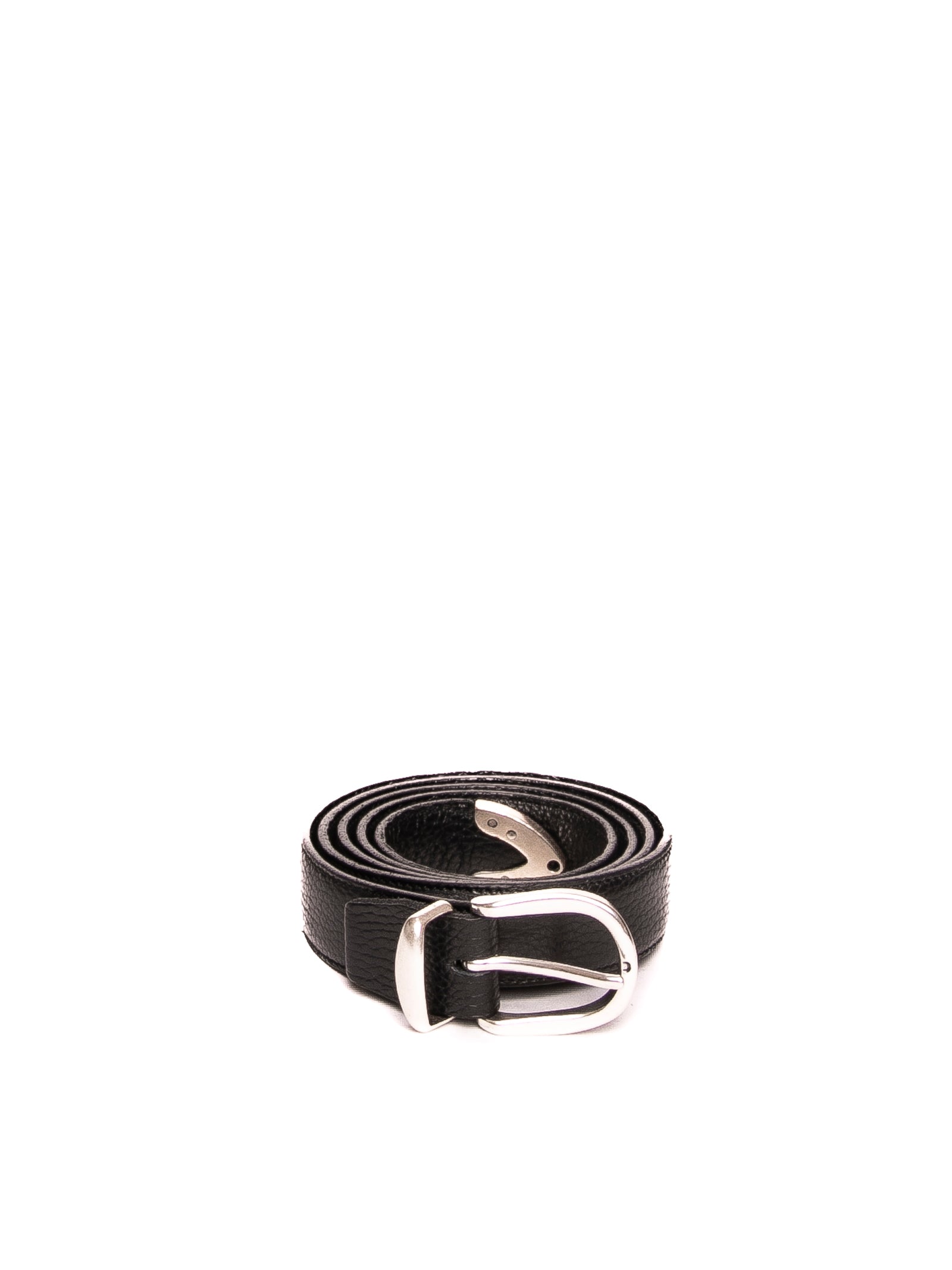ITALIAN BELTS cintura pelle nera 030 CERVO-NERO