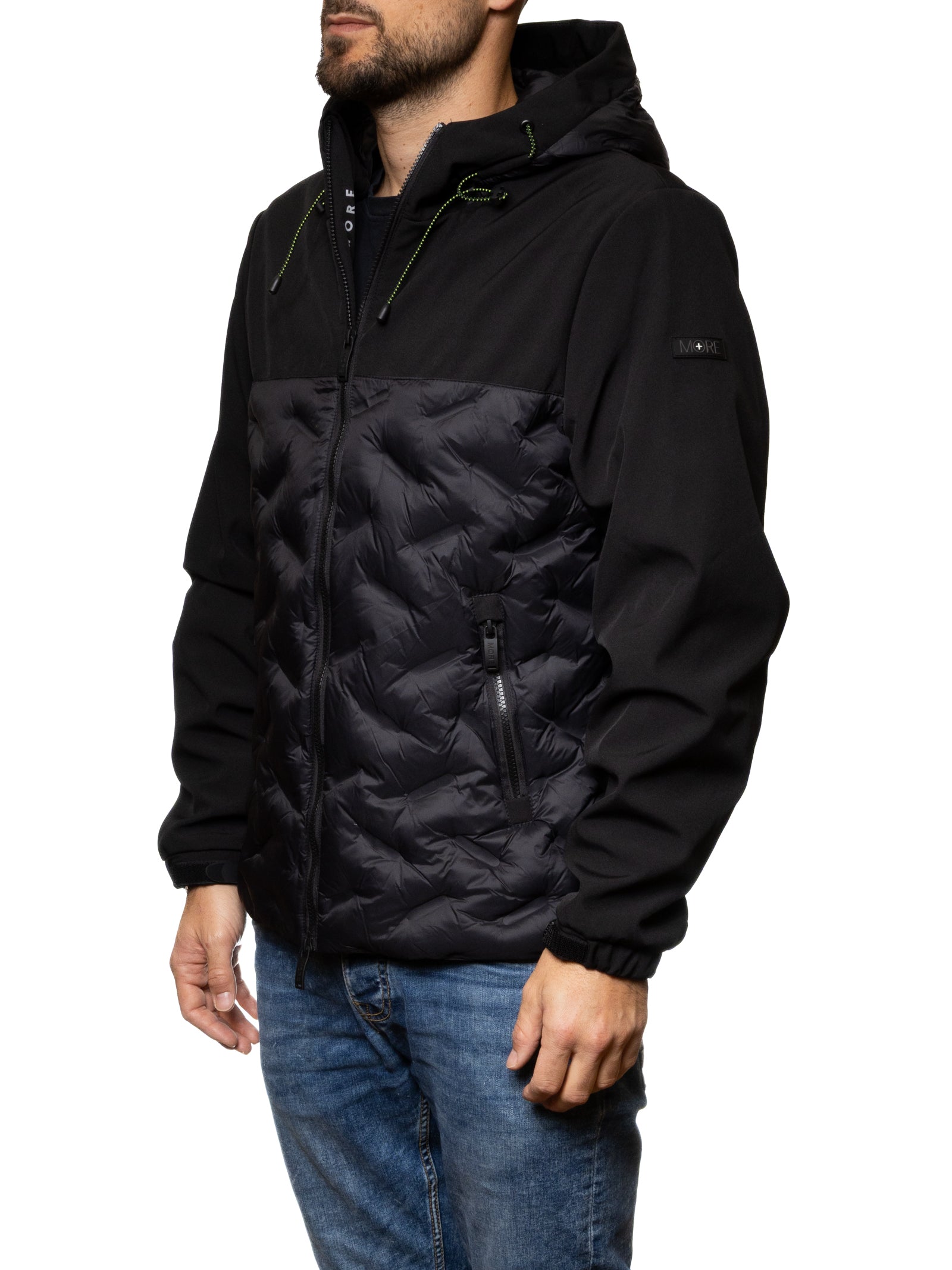 MORE giubbino tessuto nero M2081 TESS-NERO
