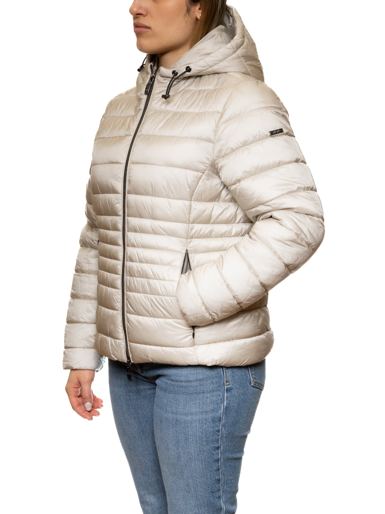 MORE giubbino piuma panna W2004 PIUMA-PANNA