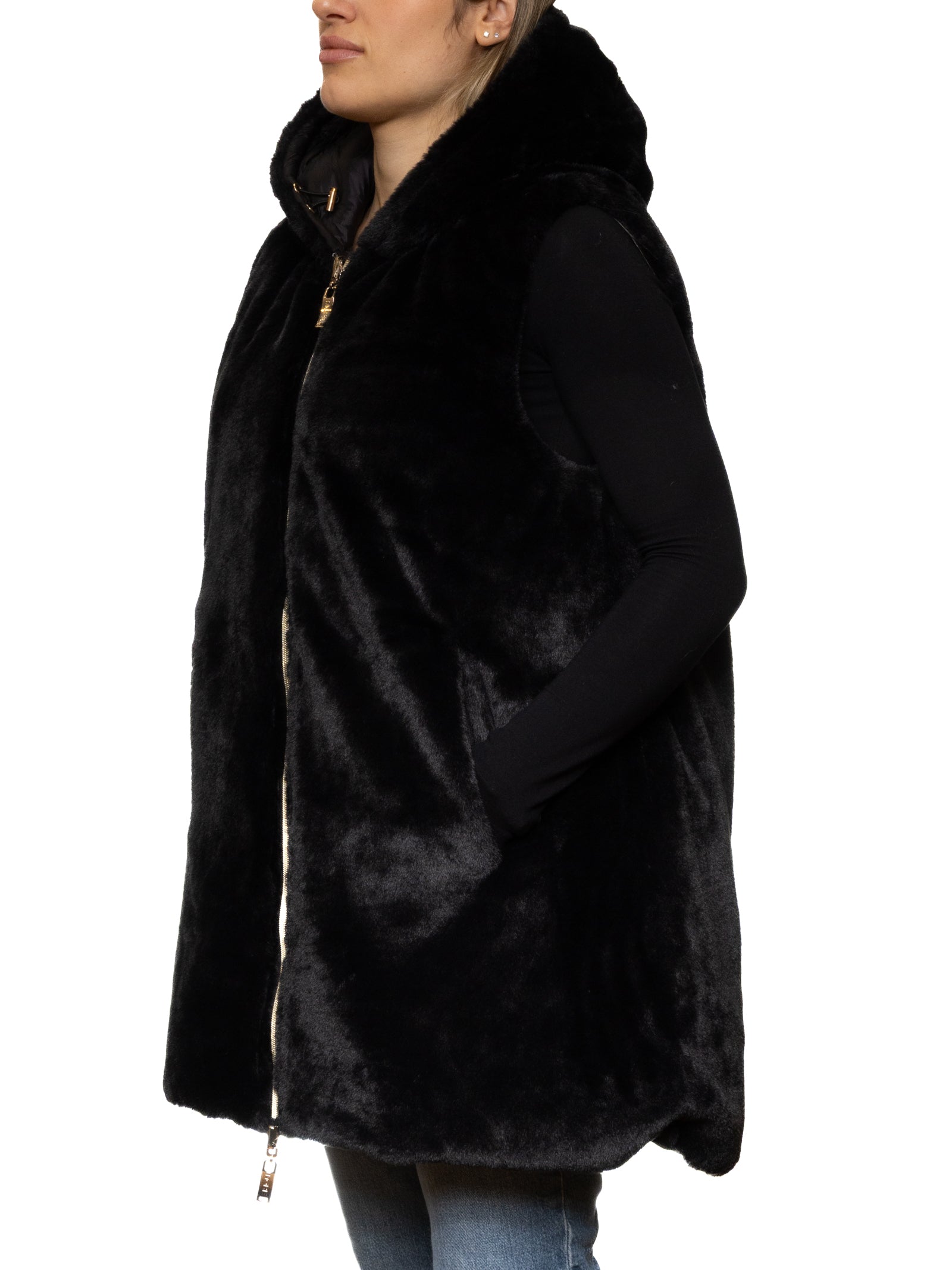 MORE smanicato pelo nero W2028 PELO-NERO
