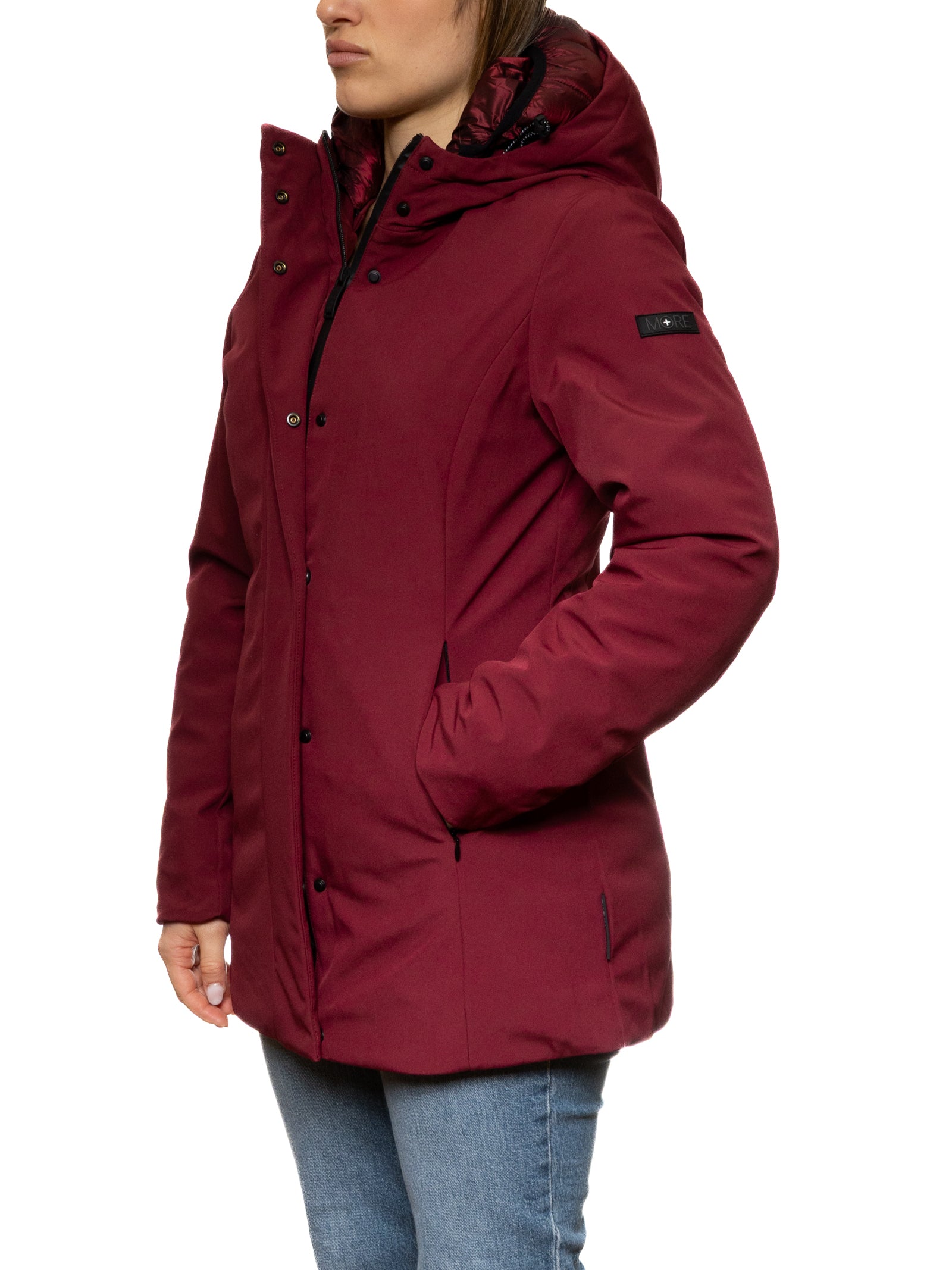 MORE giubbino tessuto magenta W424 TESS-MAGENTA