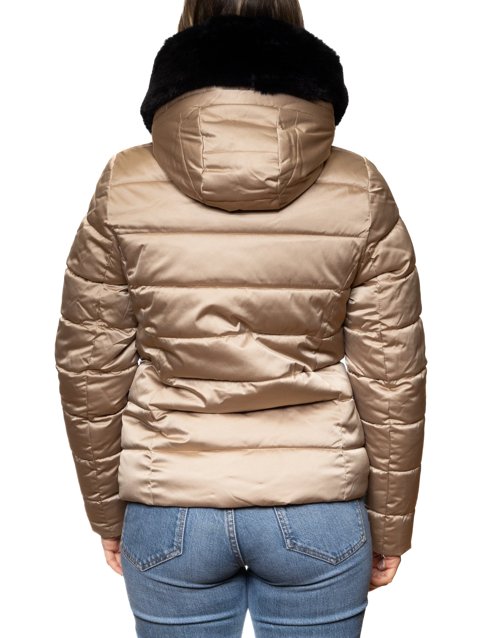 MORE giubbino piuma beige W500 PIUMA-BEIGE