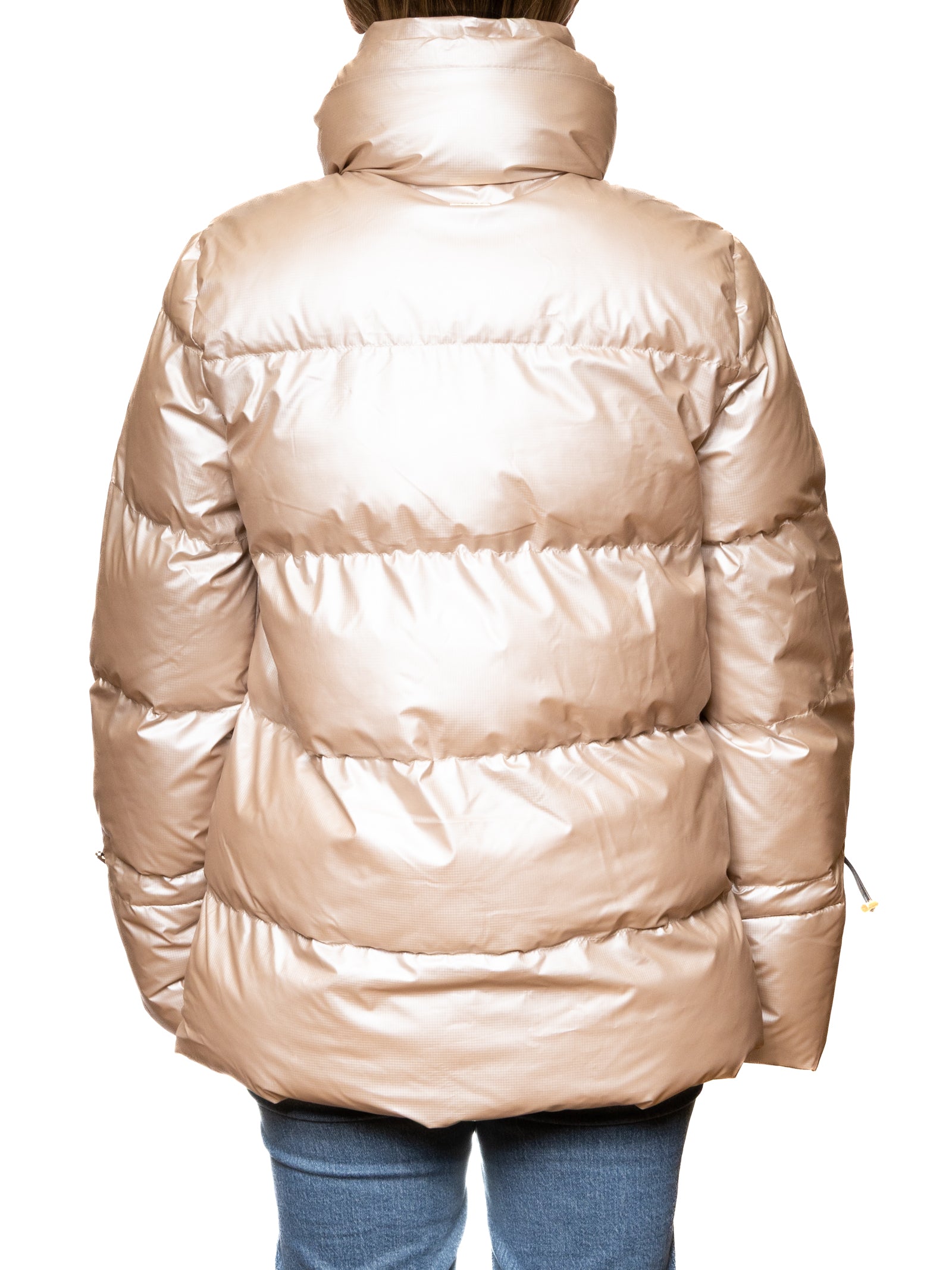 MORE giubbino piuma beige W504 PIUMA-BEIGE