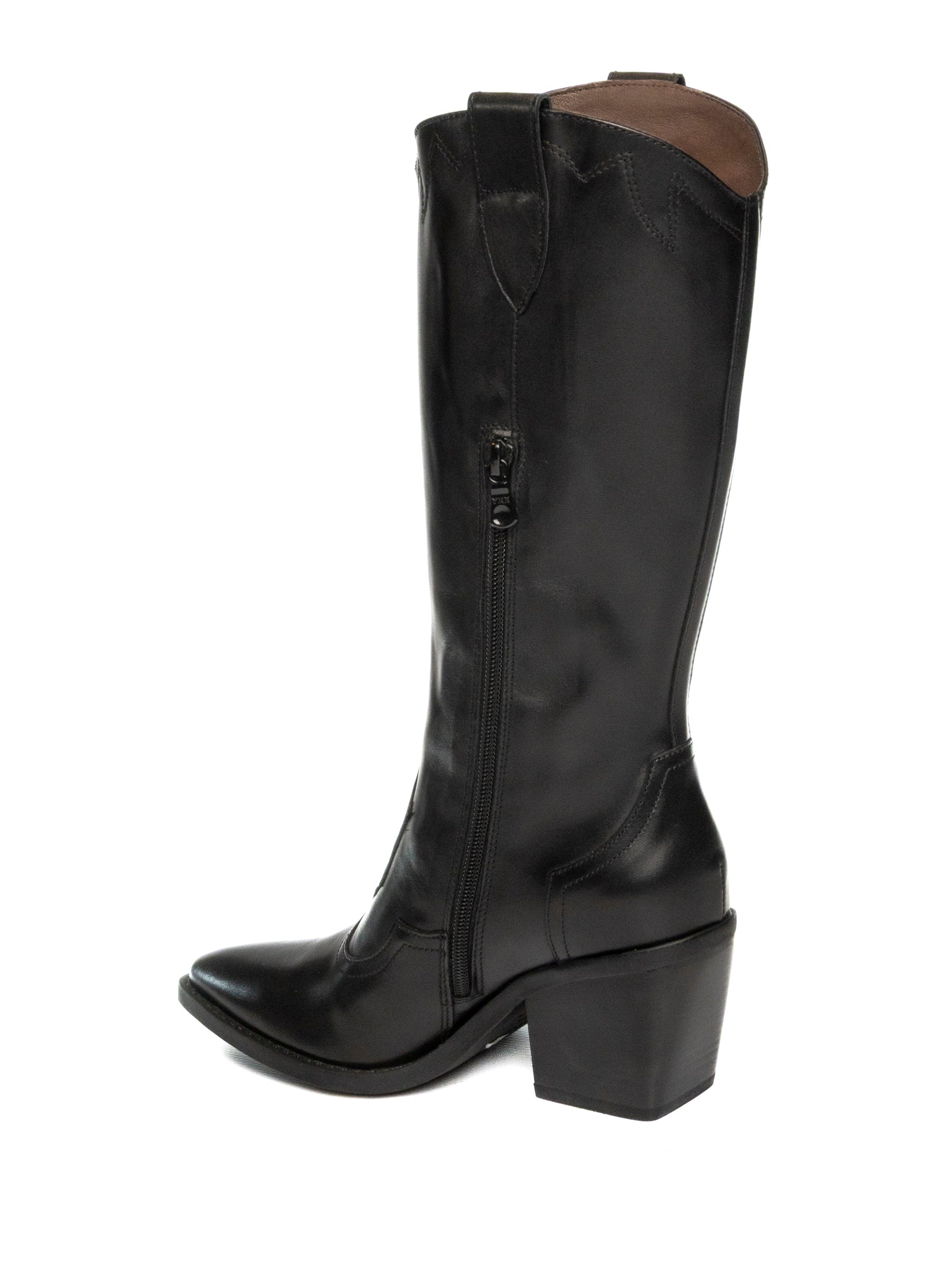 NERO GIARDINI Stivale texano pelle nero 013274 GUANTO-NERO