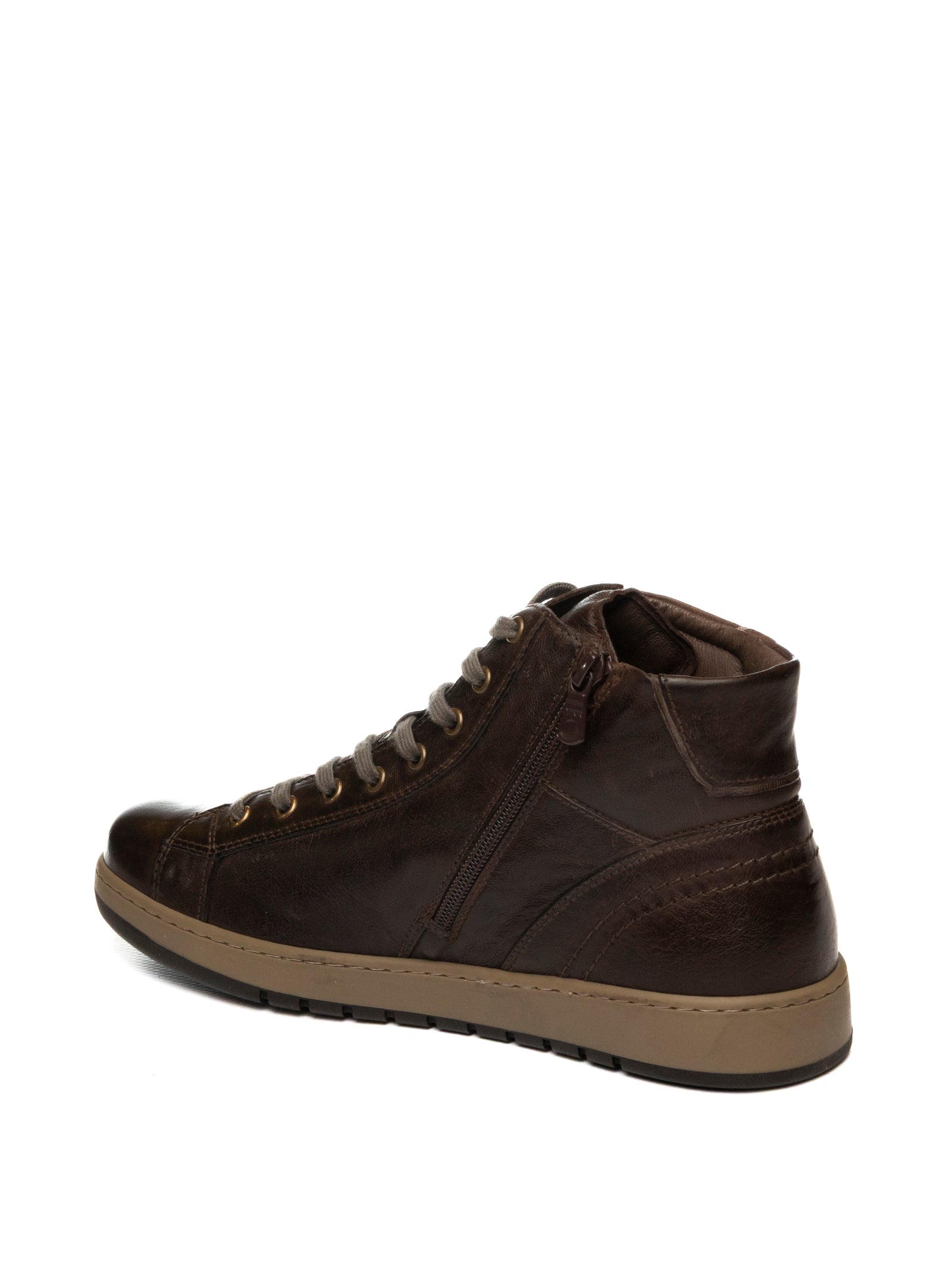 NERO GIARDINI Sneaker mid pelle moro 500940 OSAKA-T.MORO