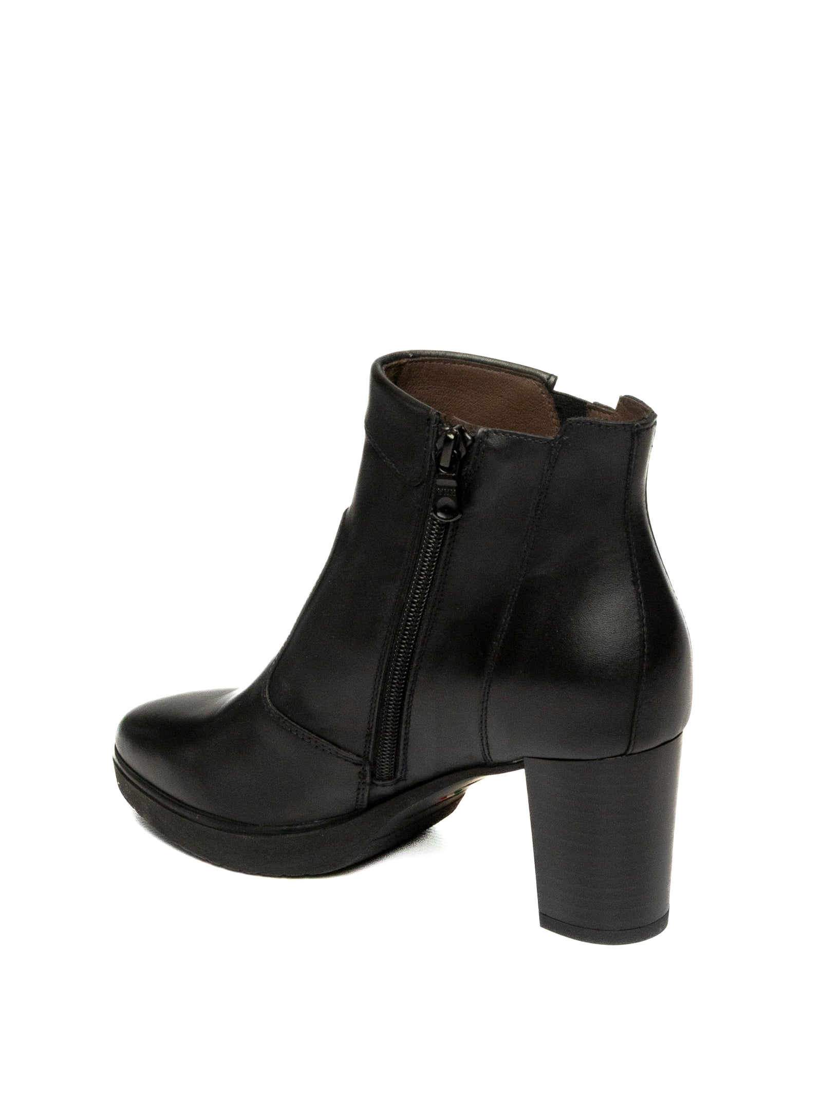 NERO GIARDINI Tronchetto pelle nero 513800 GUANTO-NERO