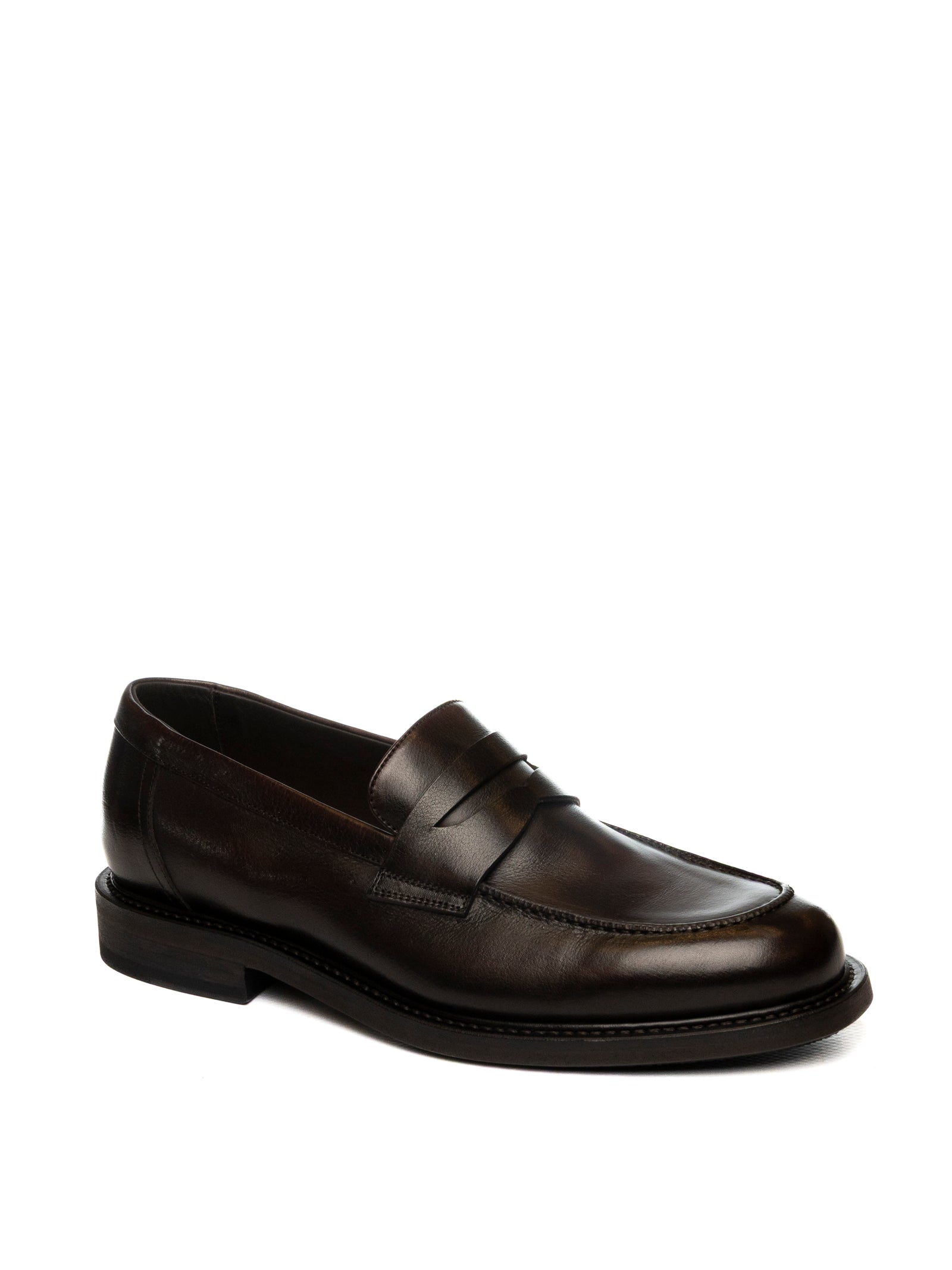 PANTANETTI Mocassino pelle bordeaux 16920 LAGOS-AUBERGINE