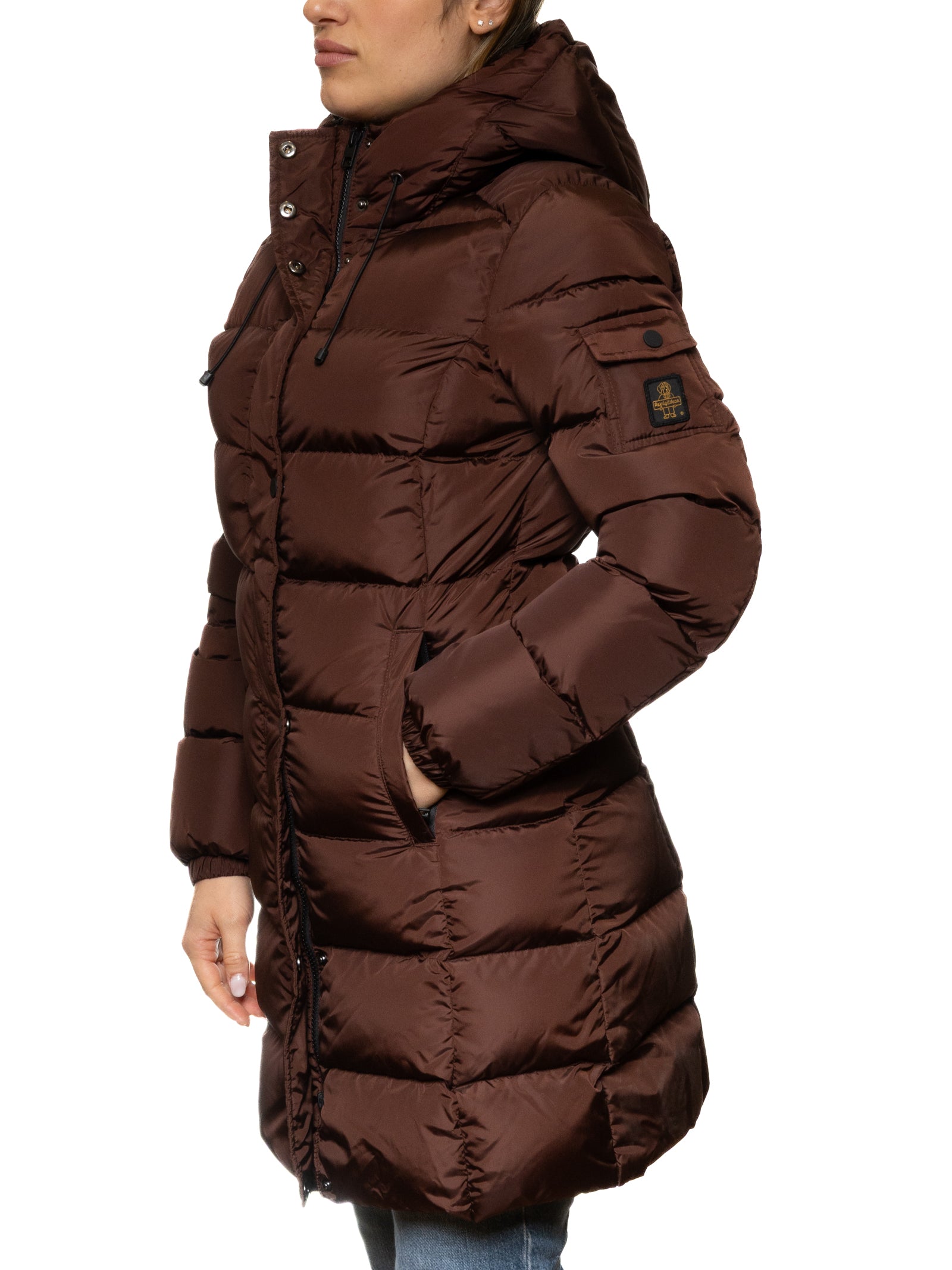 REFRIGIWEAR piumino longhunter marrone W02708 LONGHUNTER-H01419