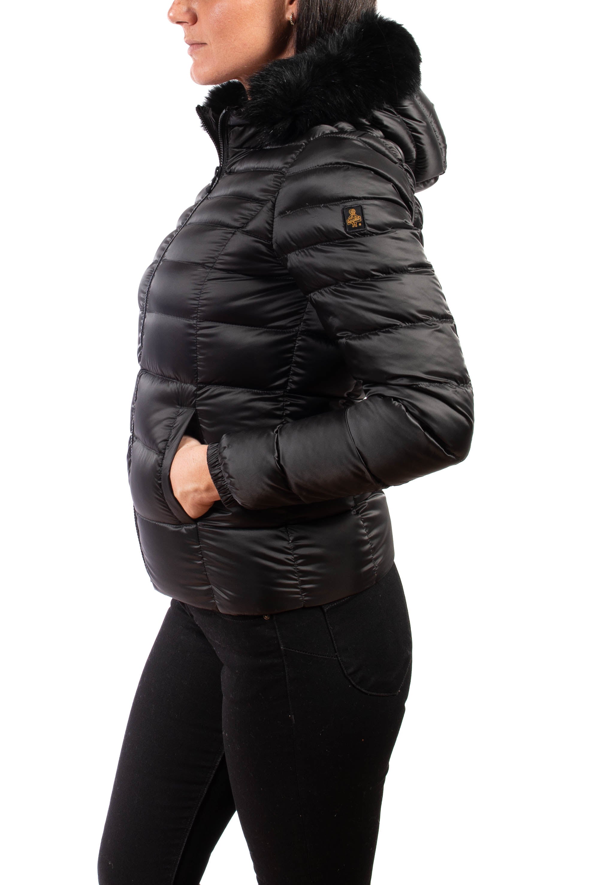 REFRIGIWEAR piumino meadfur nero W97618 MEADFUR-G06000