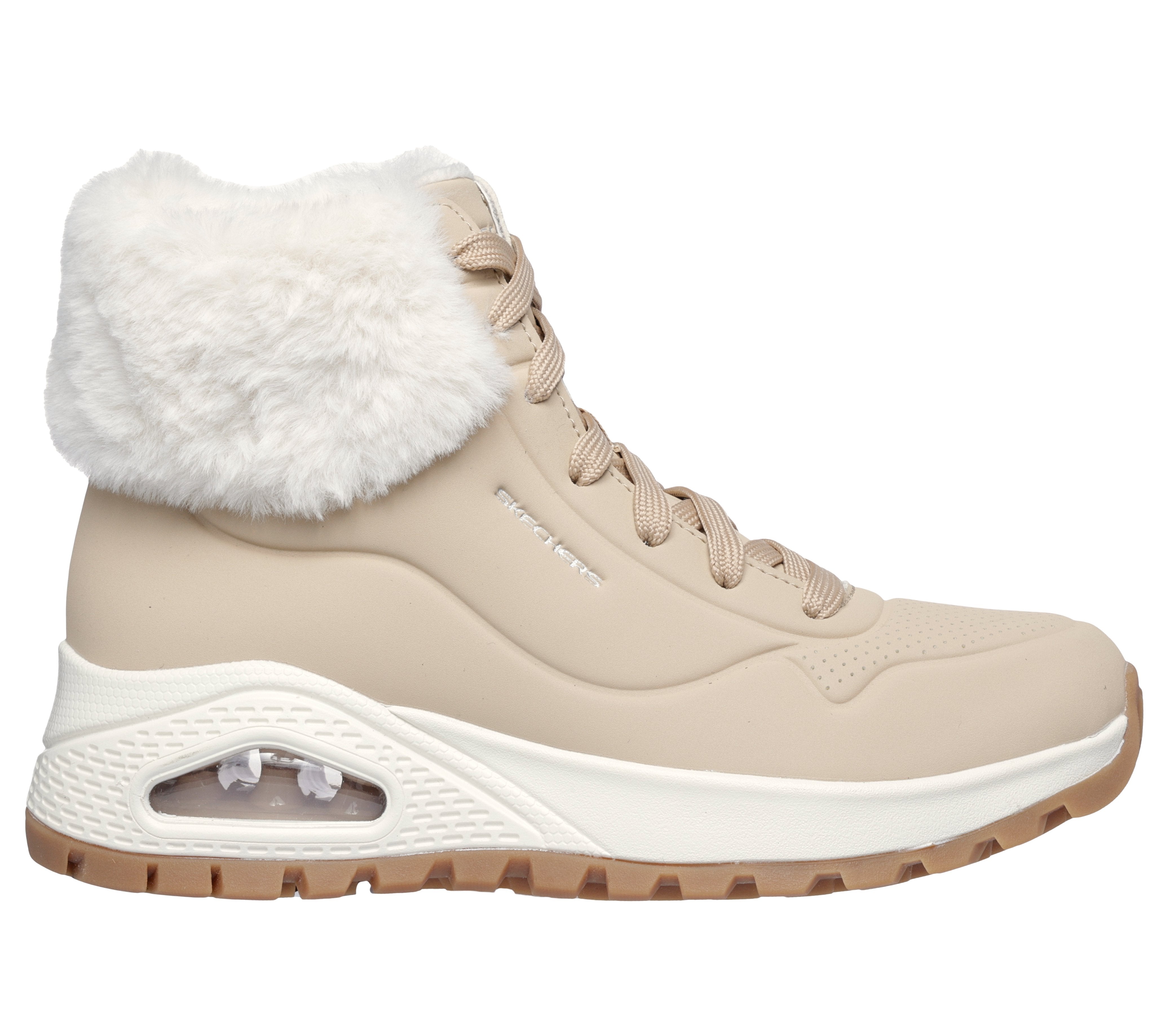 SKECHERS Sneaker uno rugged mid pelo sand 167274 UNO.RUGGED-SAND
