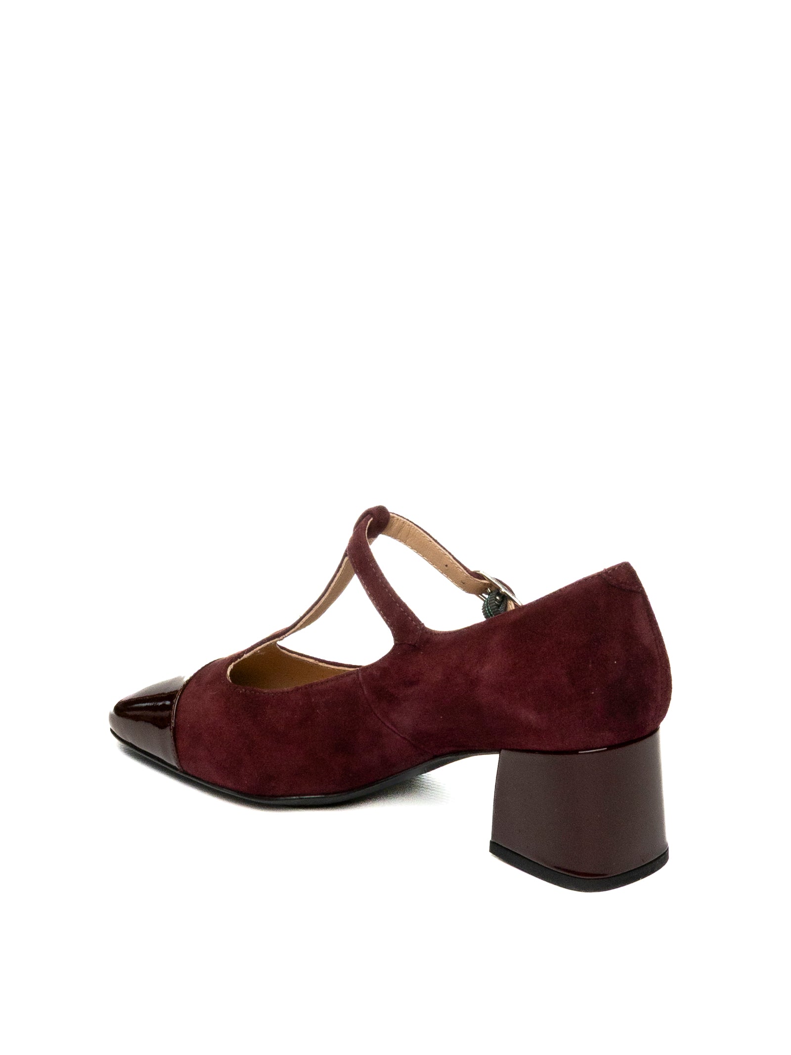 UNISA Décolleté camoscio bordeaux/nero LUMLEY CAM/VERN-BURDEOS