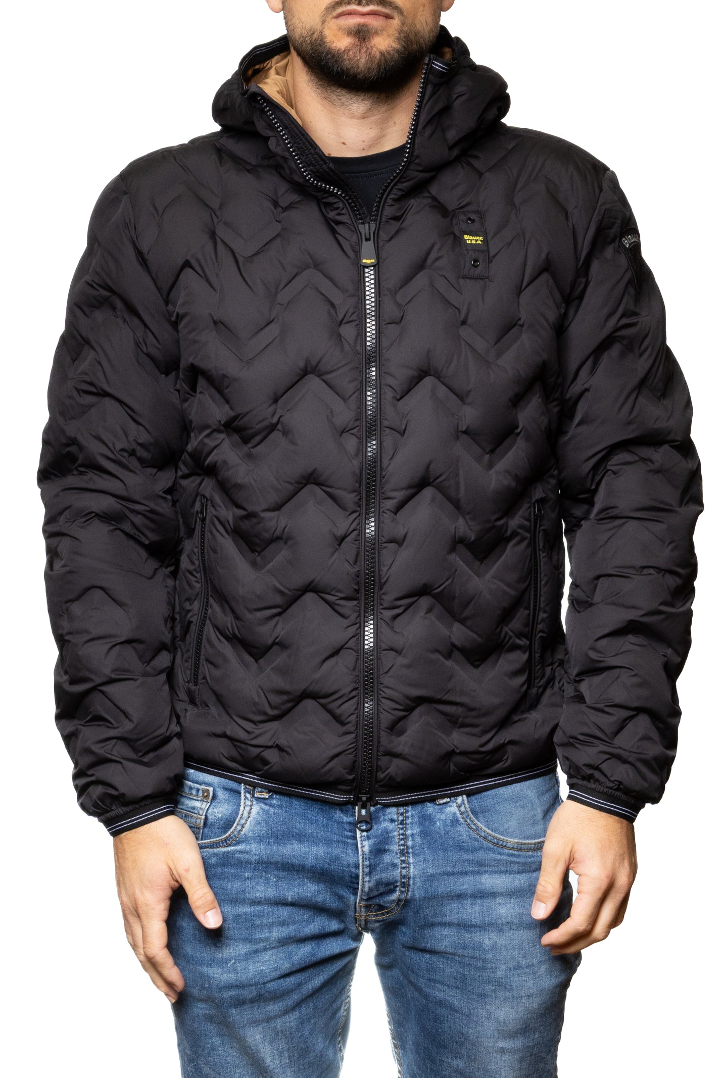 BLAUER Piumino piery nero C03233 PIERY-999TB