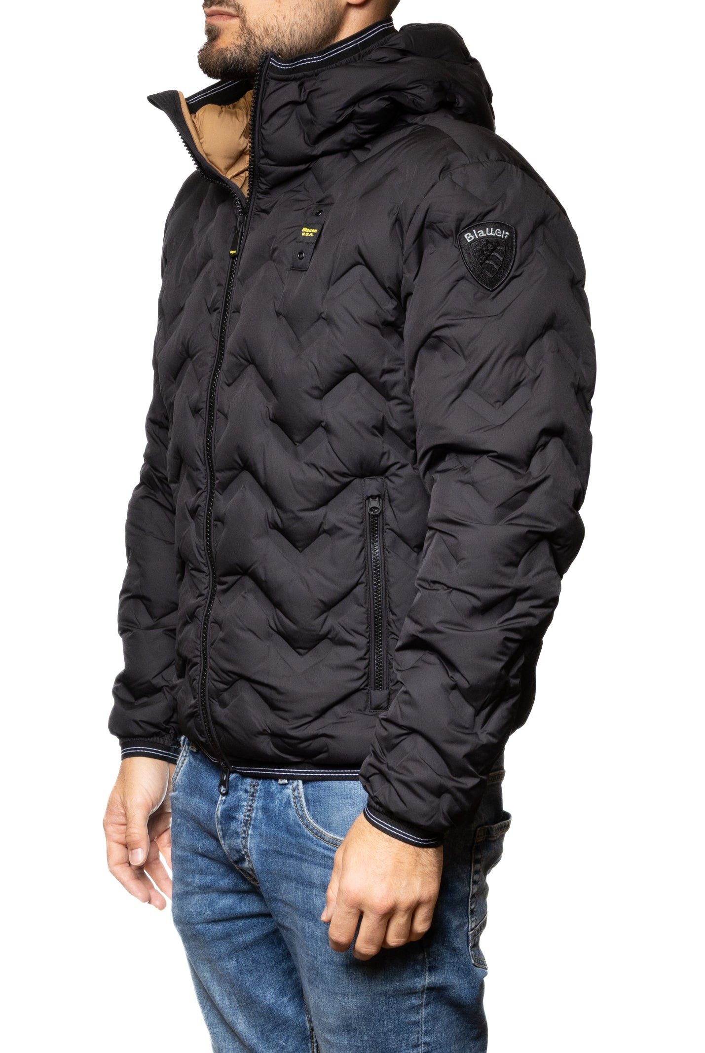 BLAUER Piumino piery nero C03233 PIERY-999TB