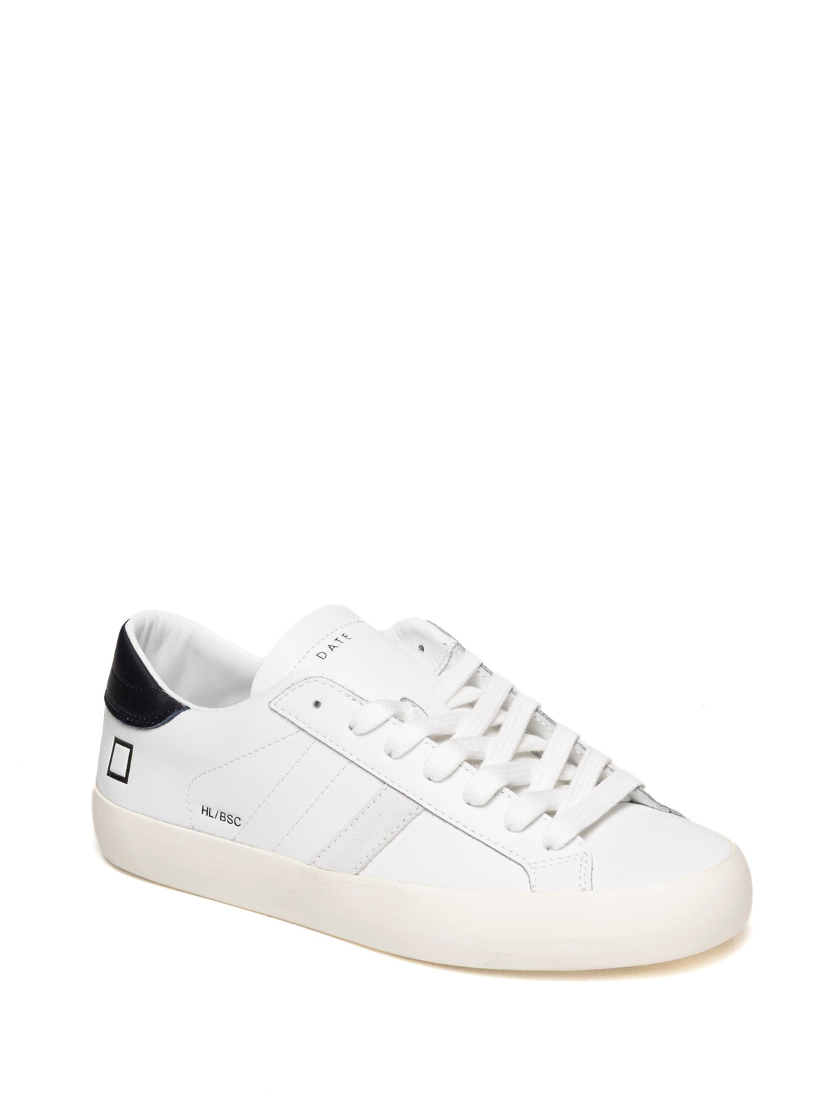D.A.T.E. HILL LOW BASIC U CALF-WHT/BLU