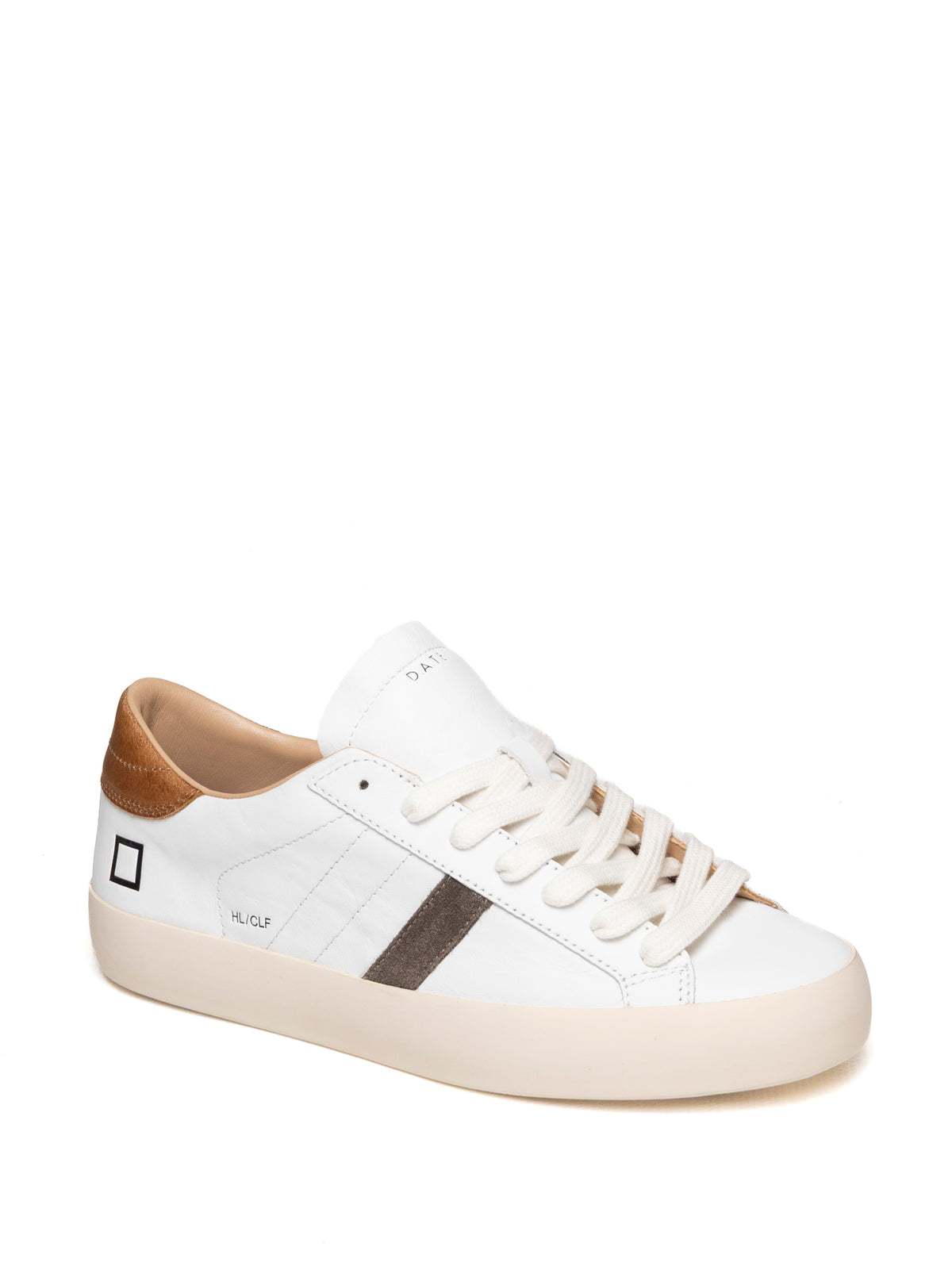 D.A.T.E. HILL LOW U CALF-WHT/TAN