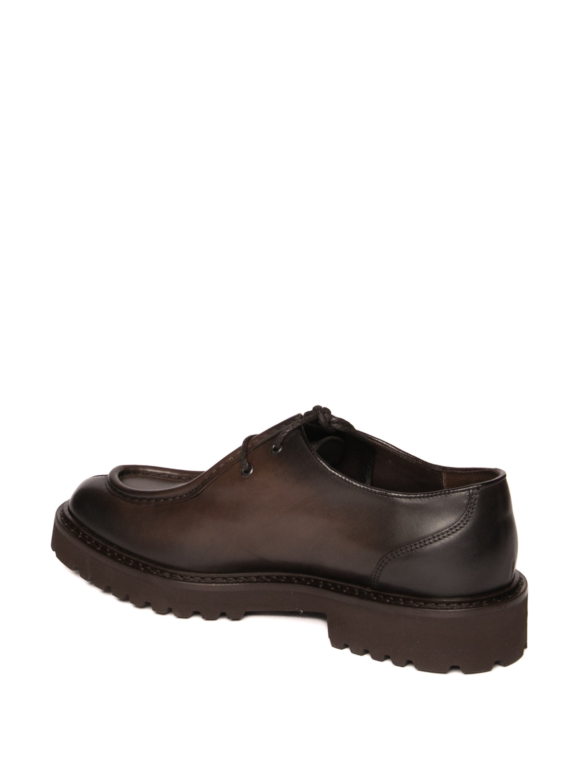 DOUCAL'S derby in pelle testa di moro<BR/> 2737 DECO-TDM