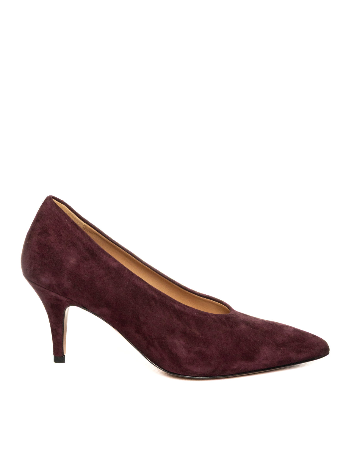 FRANCO RUSSO Décolleté camoscio vino 2802S CAMOSCIO-VINO
