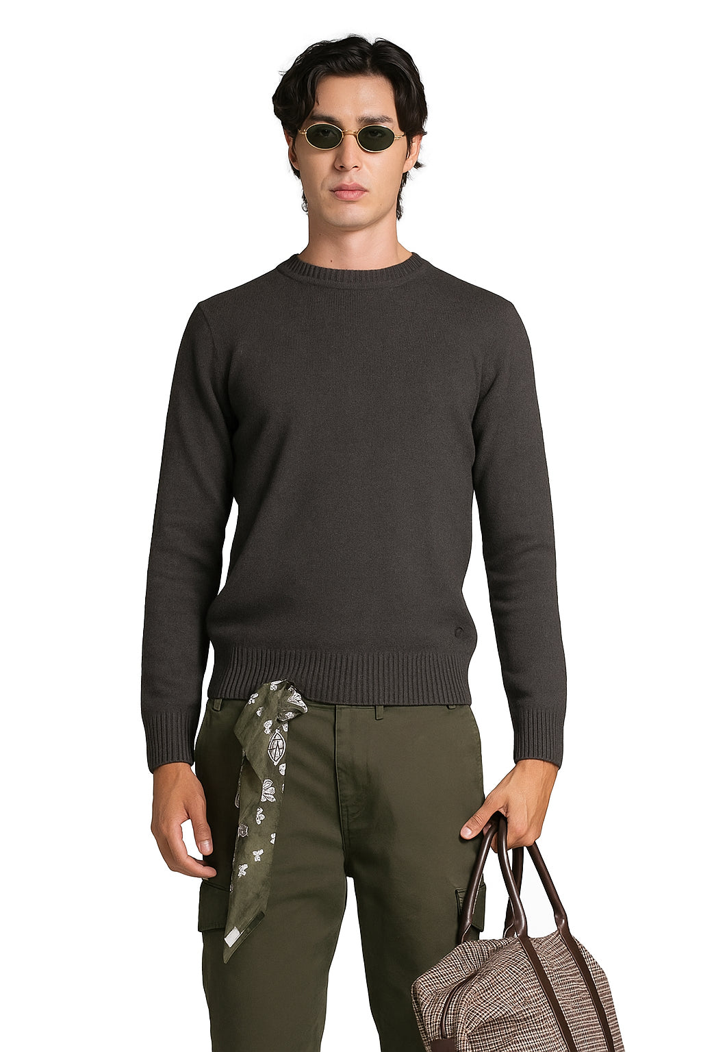 IMPURE pullover lana marrone CHARLIE LAMBSWOOL-C29
