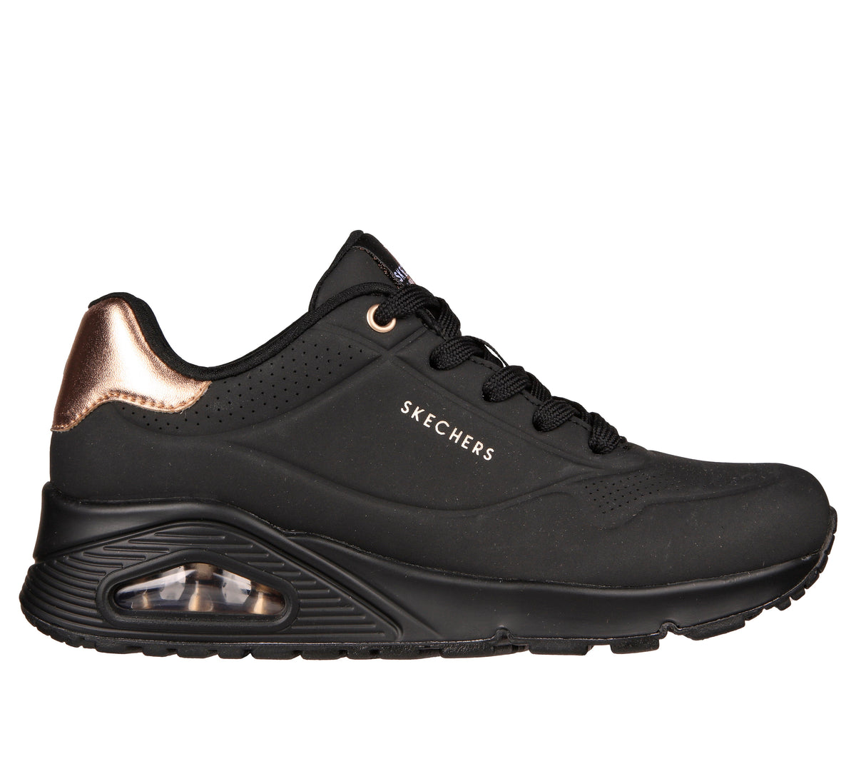 SKECHERS Sneaker uno nero/rame 177094 UNO - GOLDEN AIR-BBK