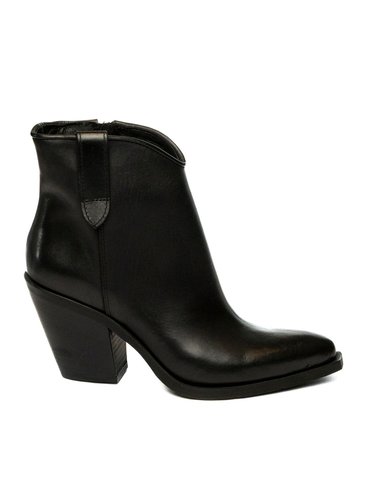 UP44 Tronchetto pelle nero DX757 VIT-NERO