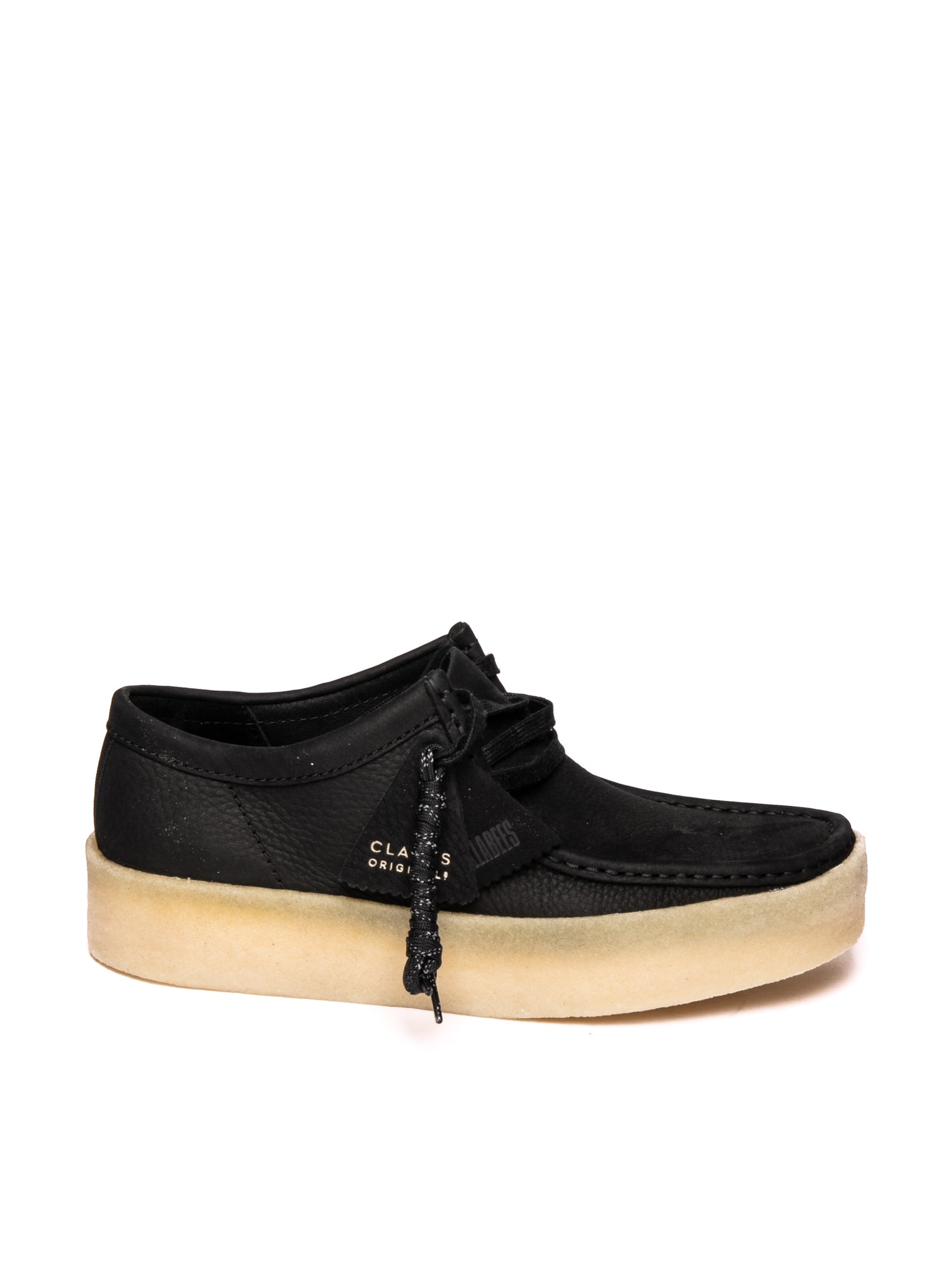 CLARKS ORIGINAL Stringata wallabee cup nero WALLABEE CUP CAM-BLACK