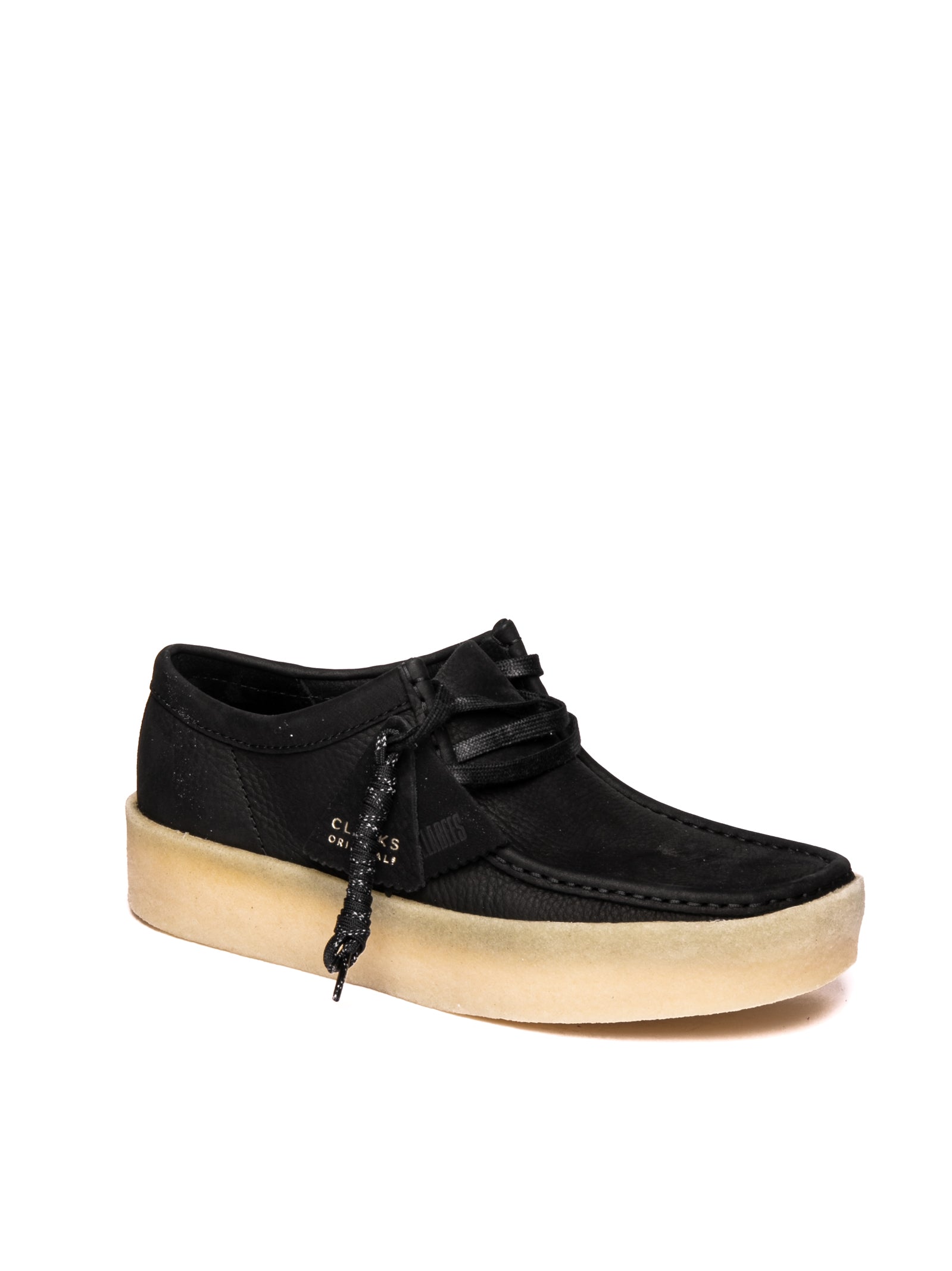 CLARKS ORIGINAL Stringata wallabee cup nero WALLABEE CUP CAM-BLACK