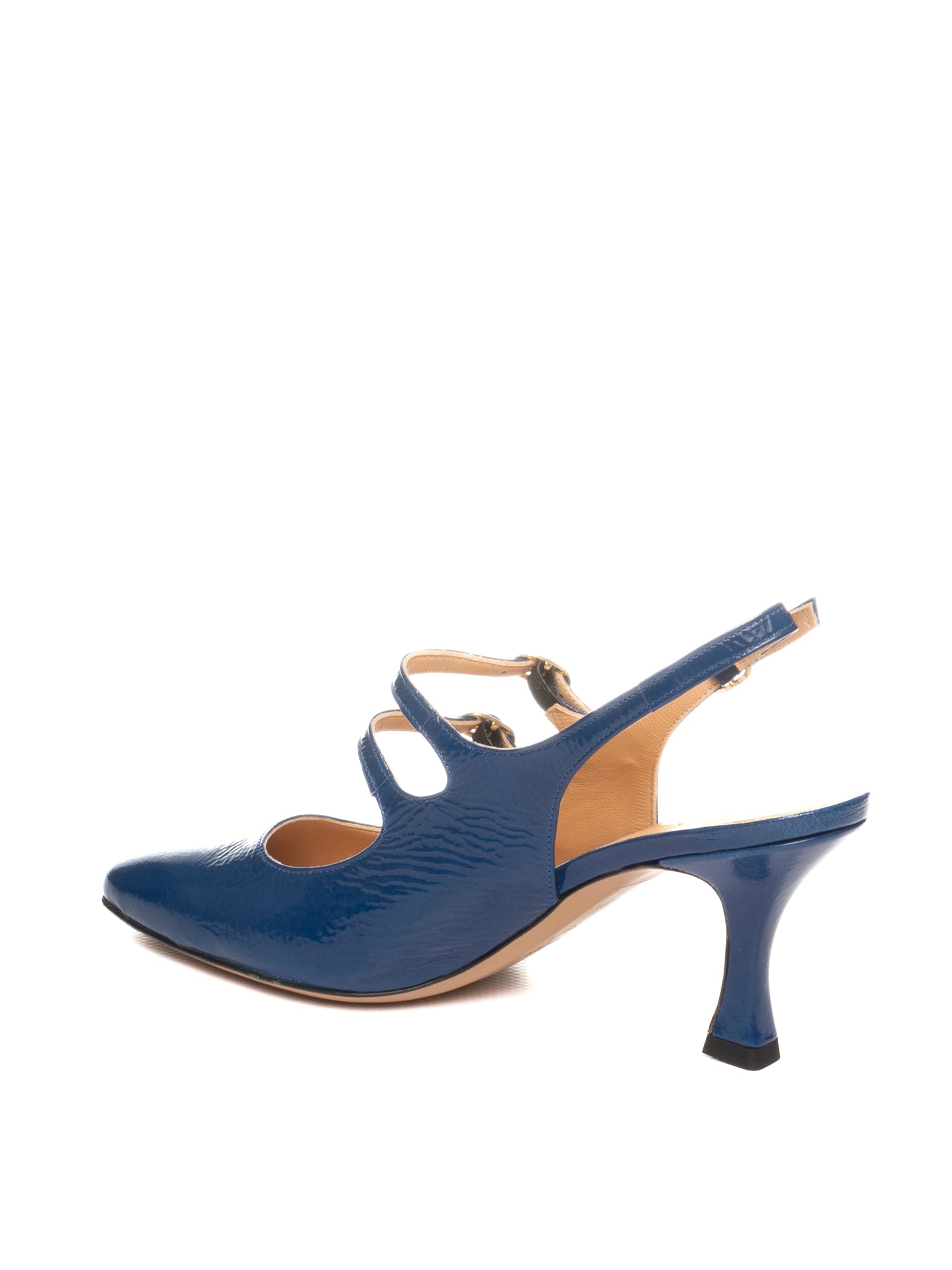 FRANCO RUSSO Décolleté pelle blu 1306S FINISH-NAVY