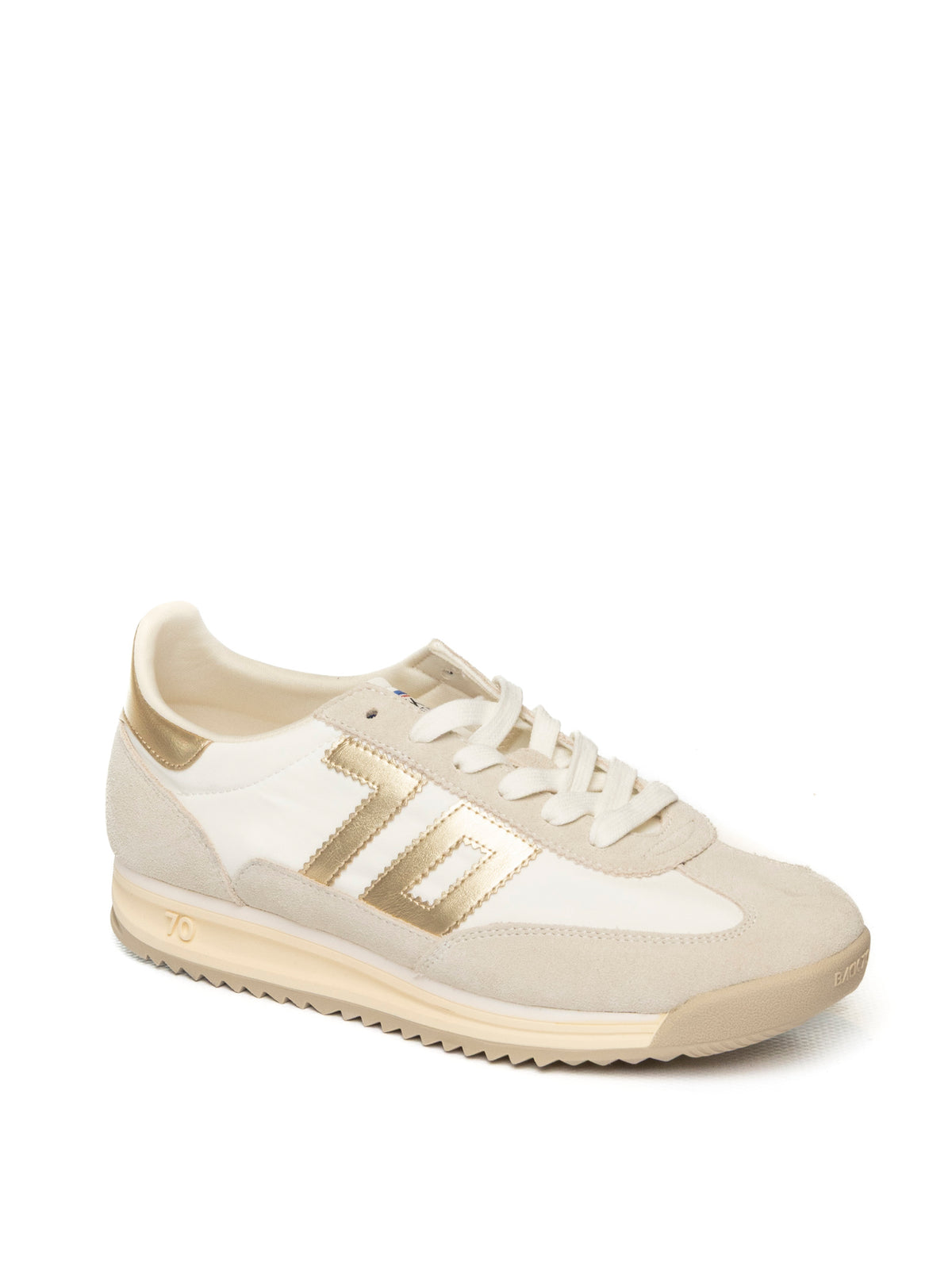 BACK 70 Sneaker joggher bianco/oro JOGGHER NYL/CAM-32