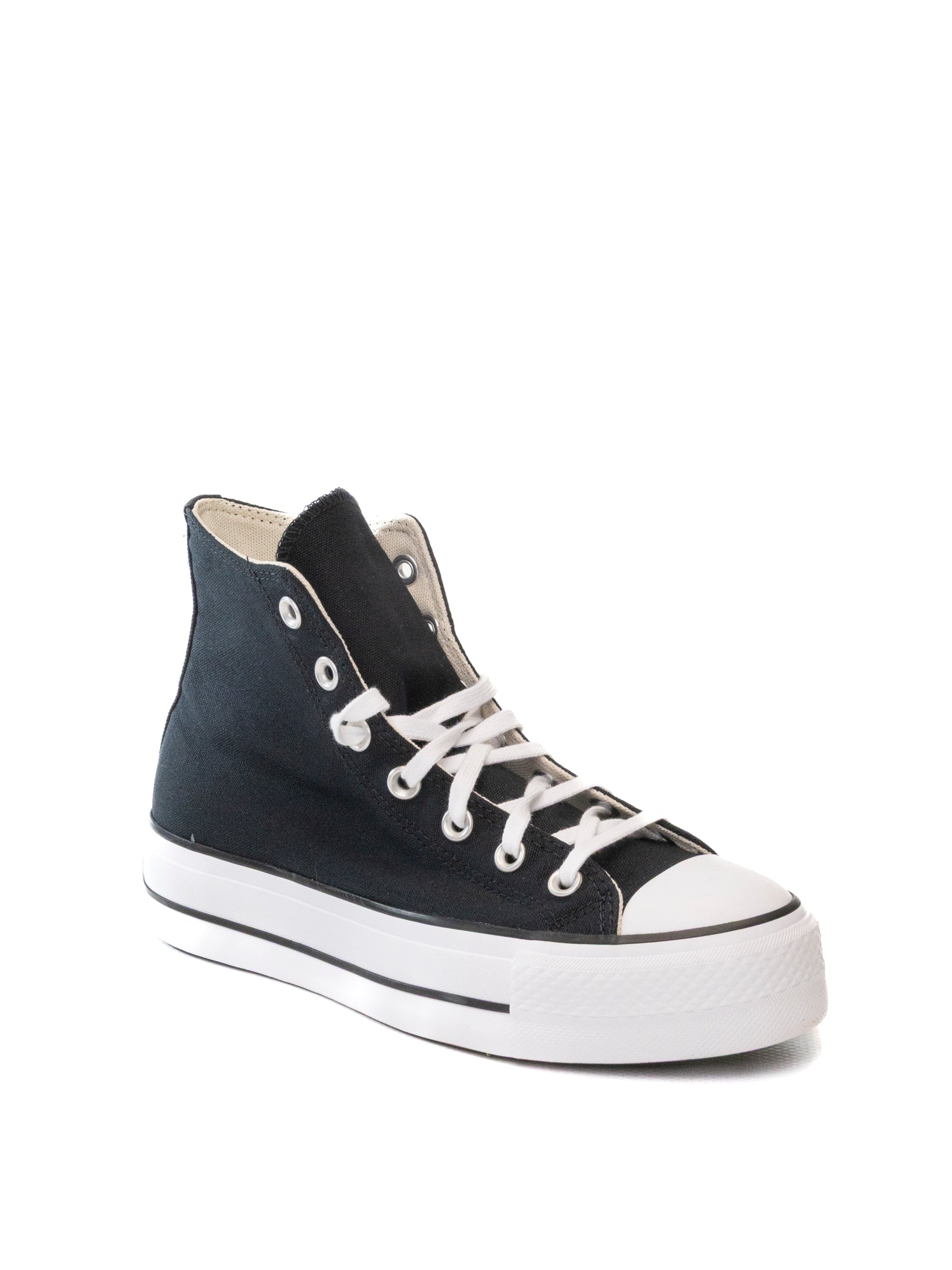 CONVERSE sneaker chuck taylor platform nero 560845C LIFTPLATHI-BLACK