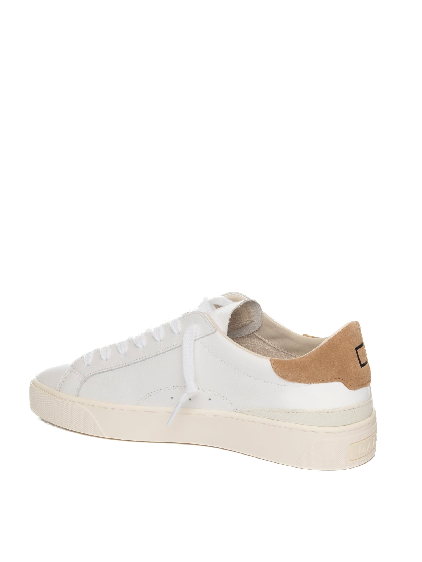 D.A.T.E. Sneaker sonica bianco/beige SONICA CALF-WHI/BEIGE