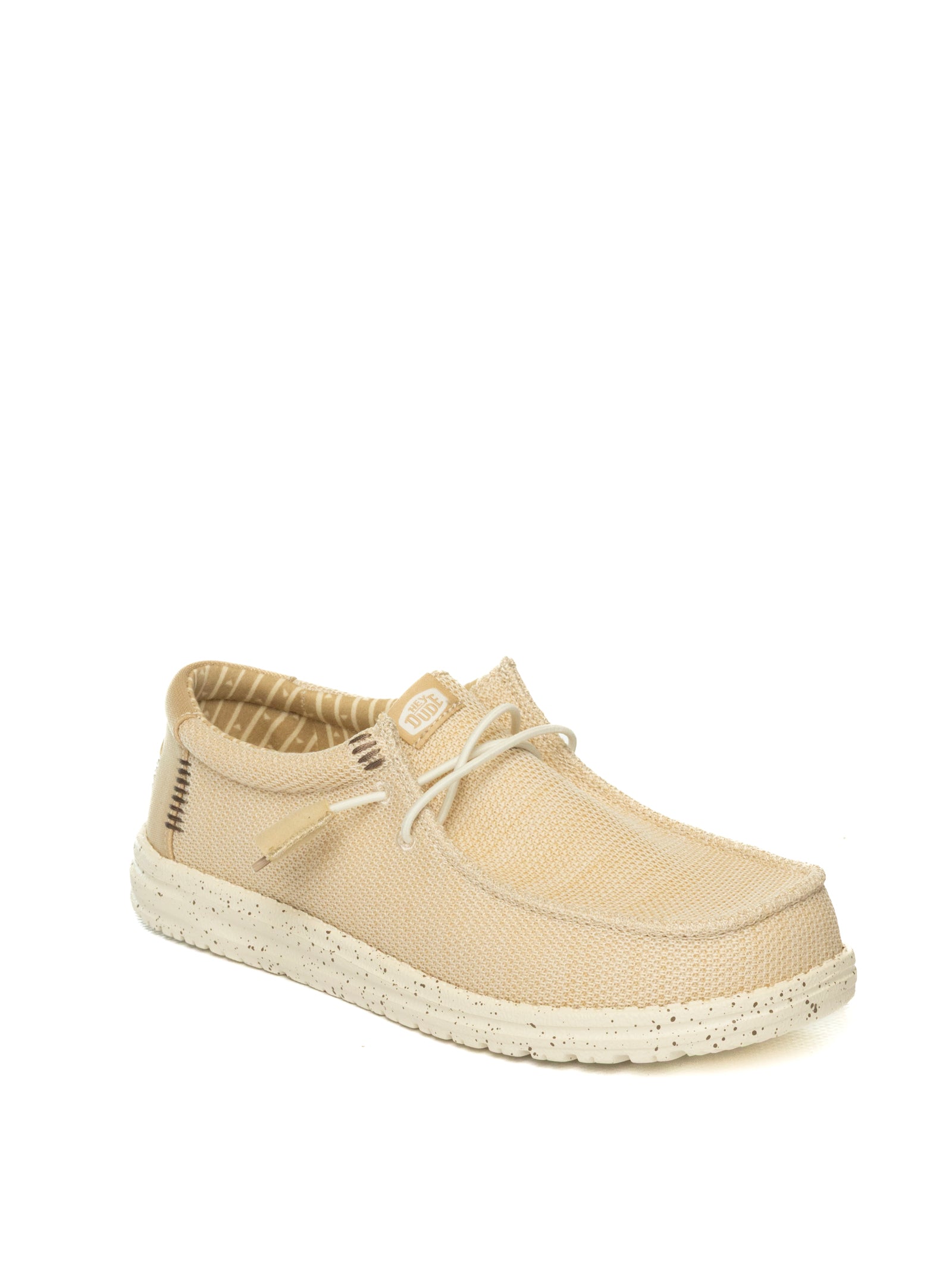 HEY DUDE slip on wally stretch cream 41898 WALLY STRETCH-0LZ