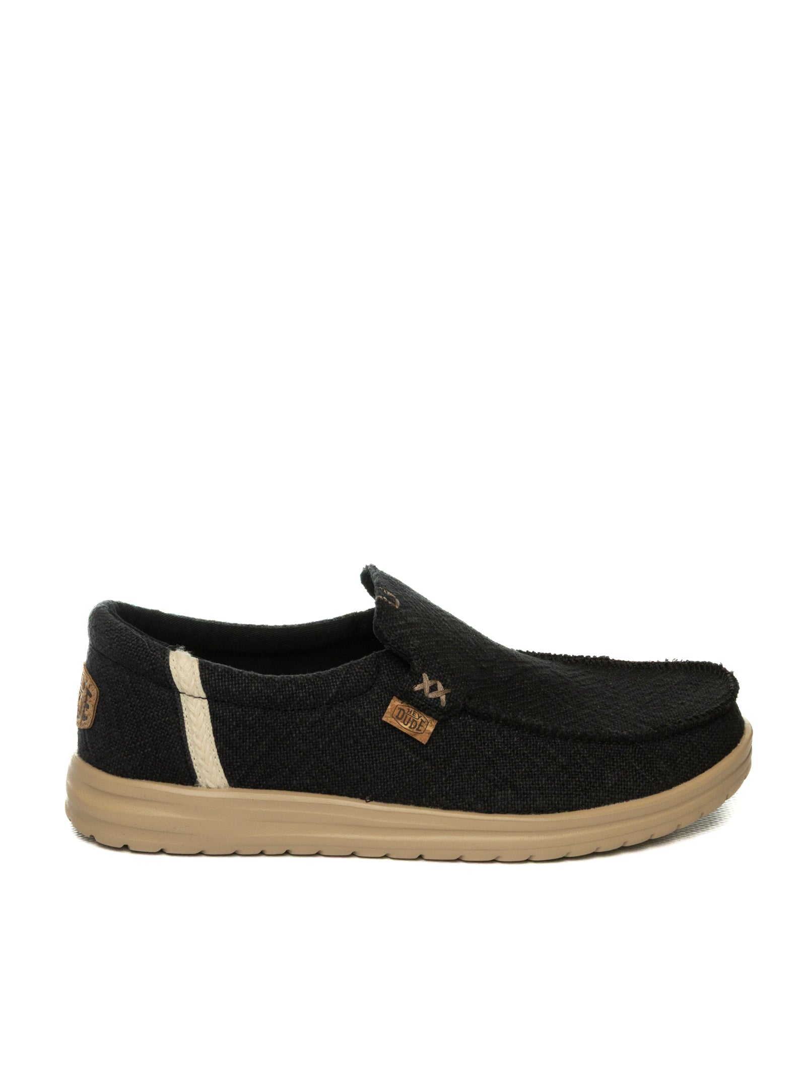 HEY DUDE Slip on mikka jute nero 43640 MIKKA JUTE-0ND