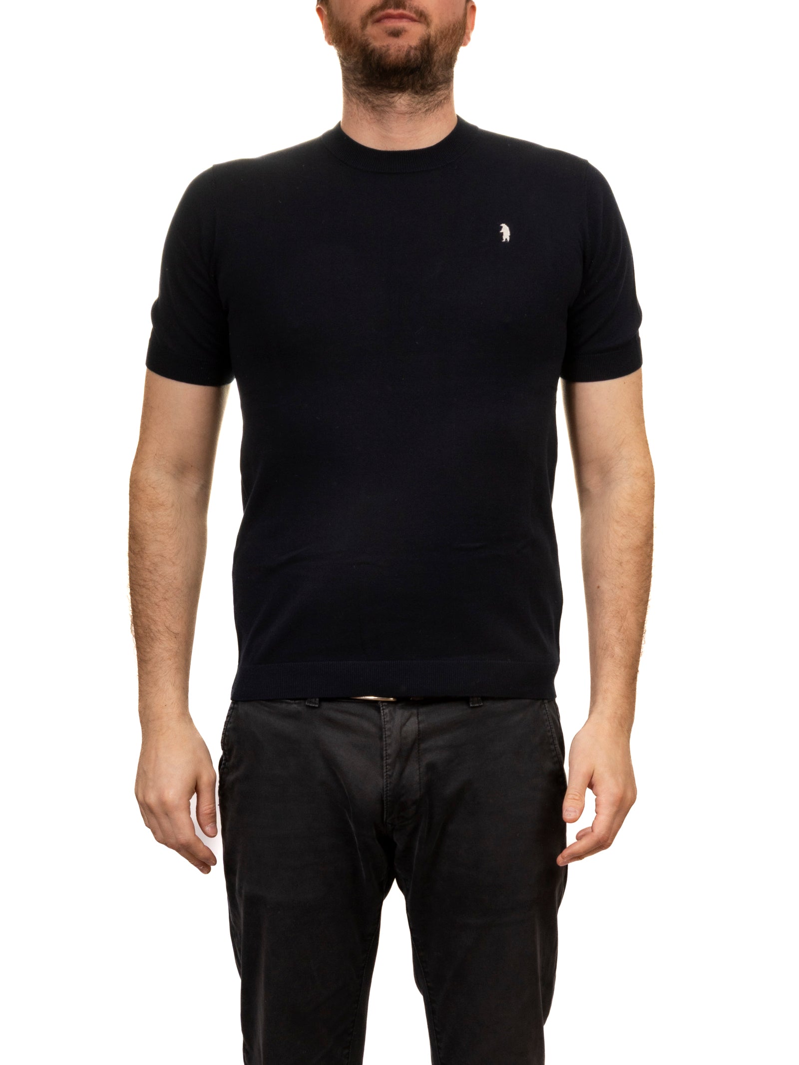 REFRIGUE t-shirt logo blu navy 2816MW00175 KNIT-NAVY