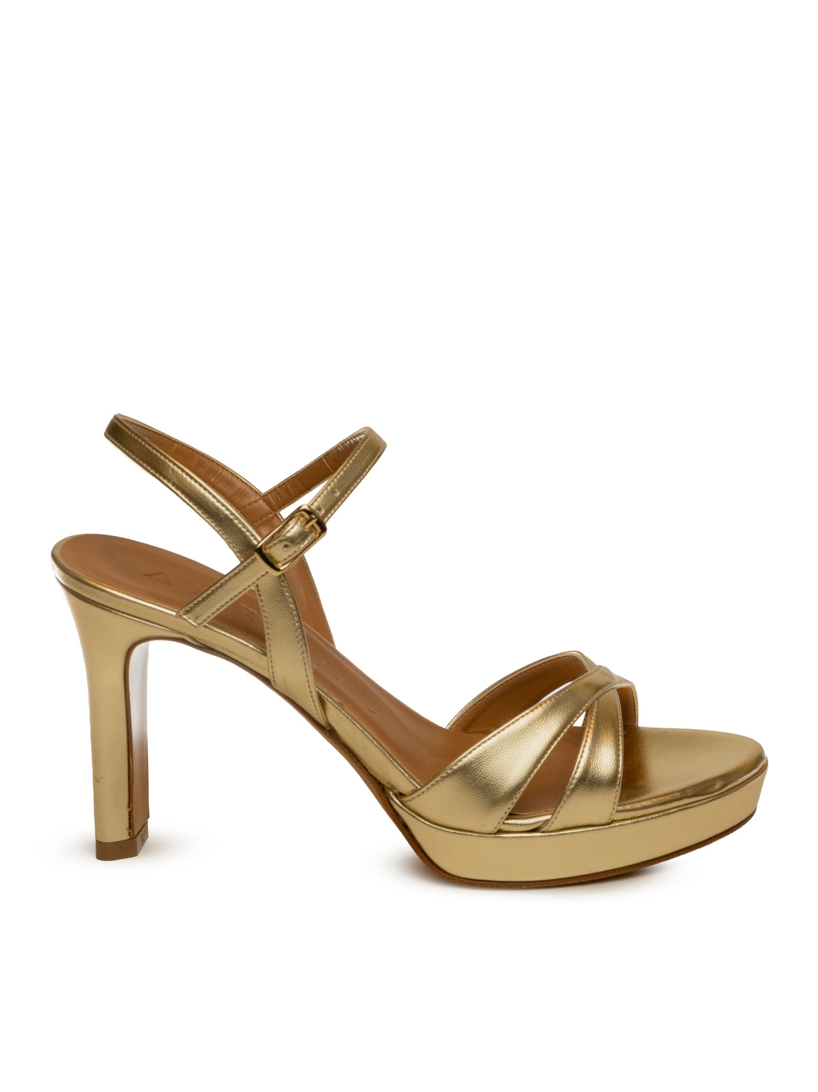 ALBANO sandalo pelle platino 412 SOFT-PLAT