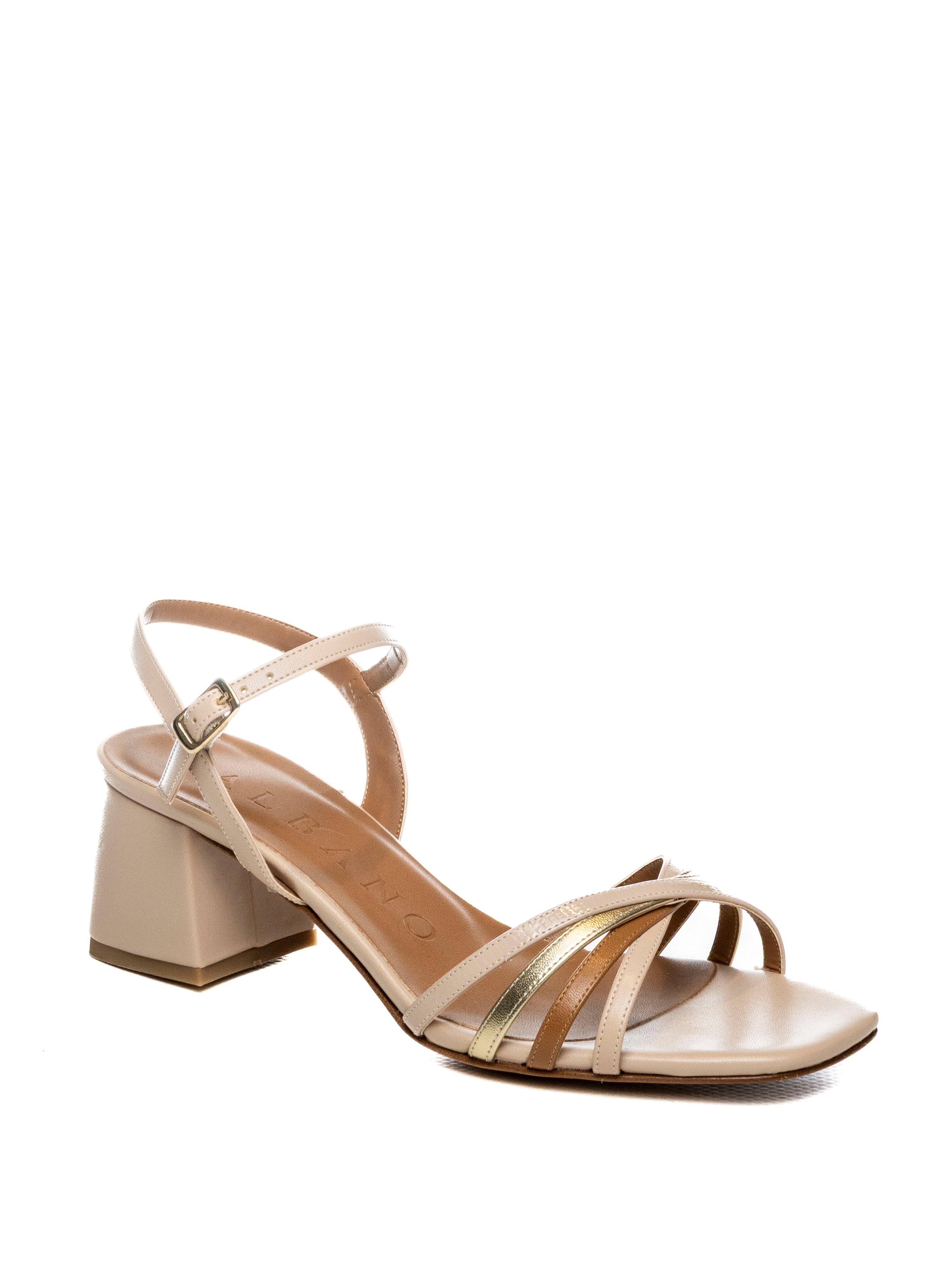 ALBANO Sandalo pelle nude 413 COMBO-NUDE