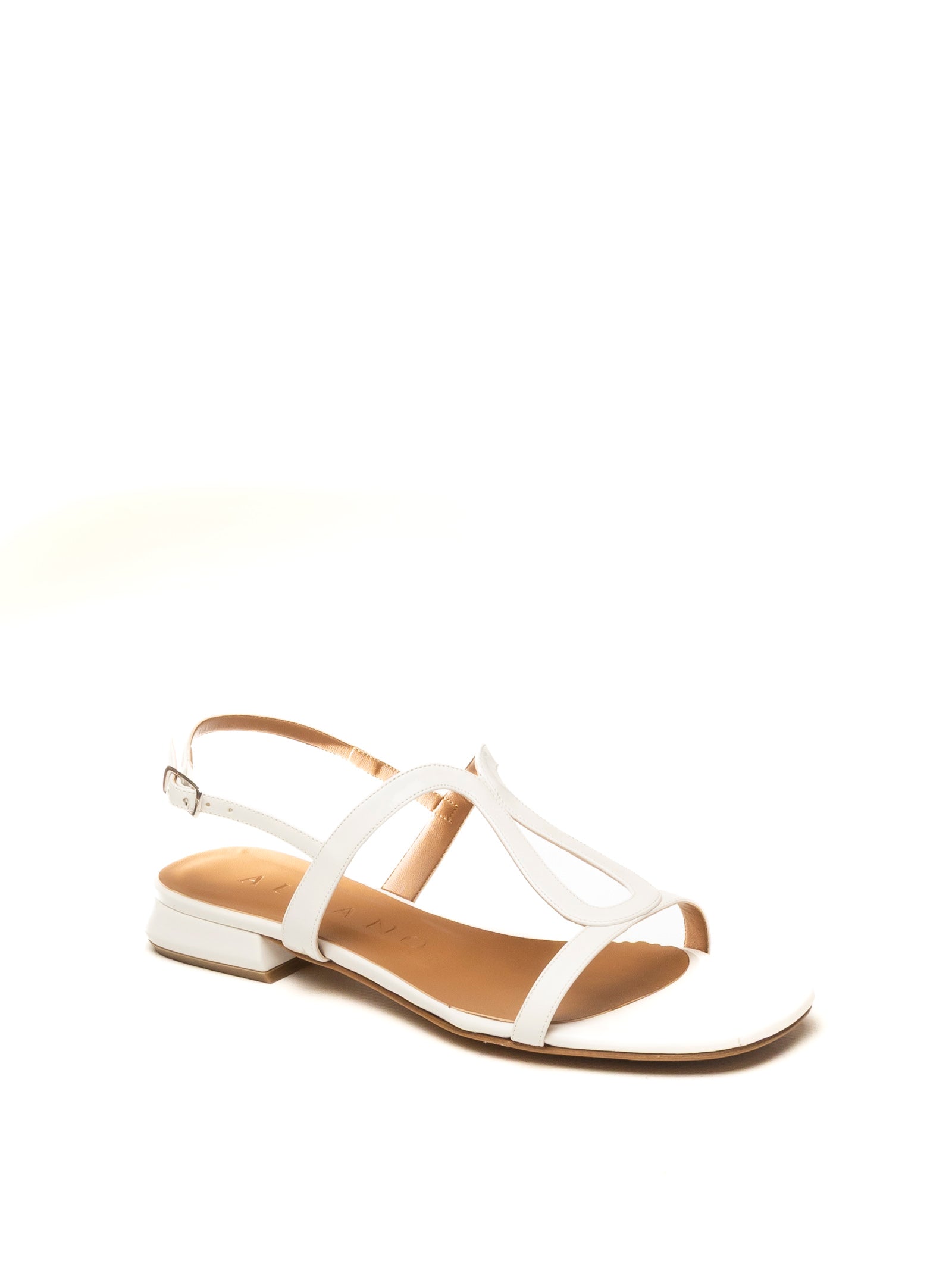 ALBANO Sandalo pelle bianco 431 SOFT/NAP-BIA